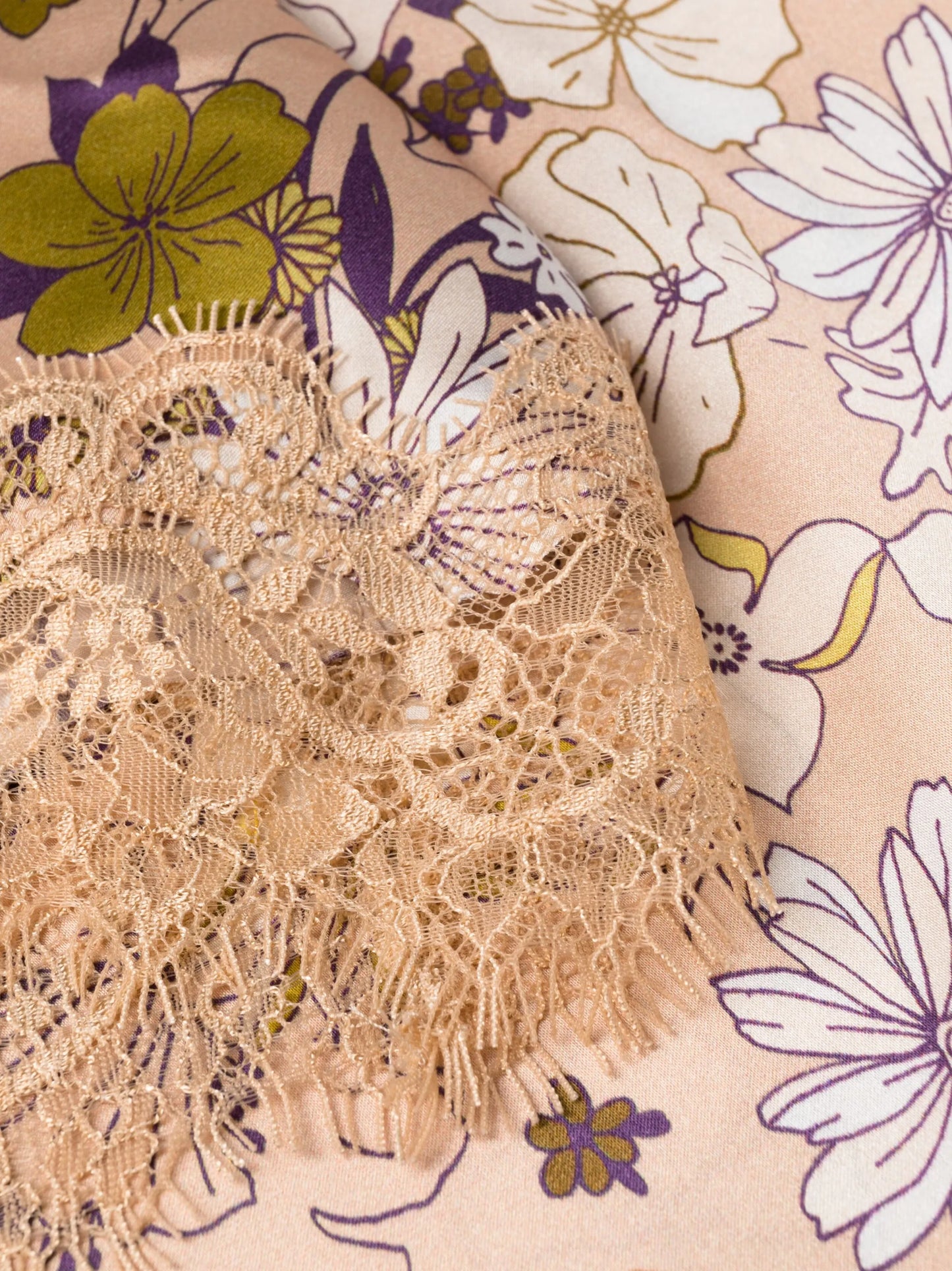 Scarlett floral-print silk robe