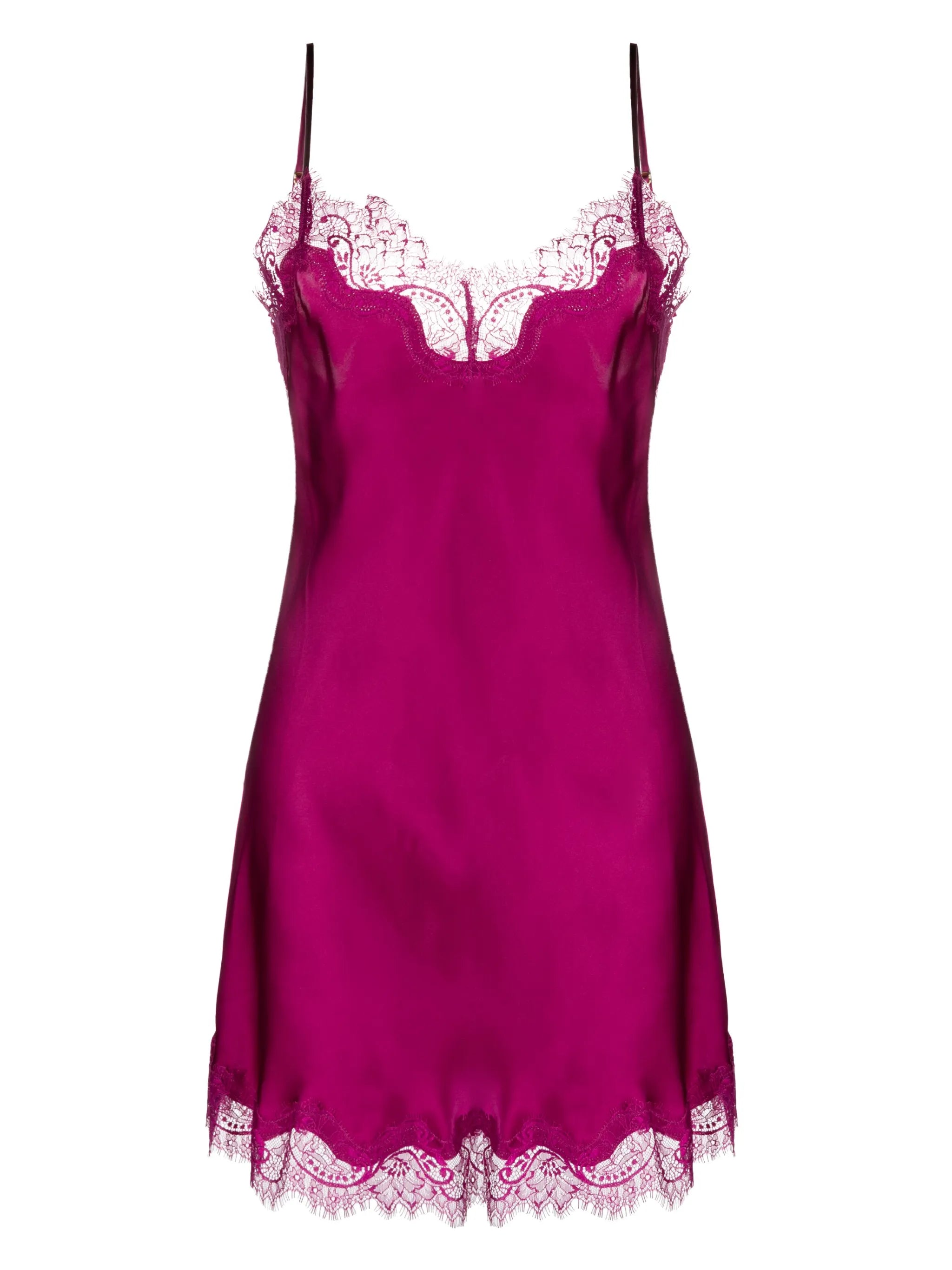 Scarlett lace-trimmed silk chemise