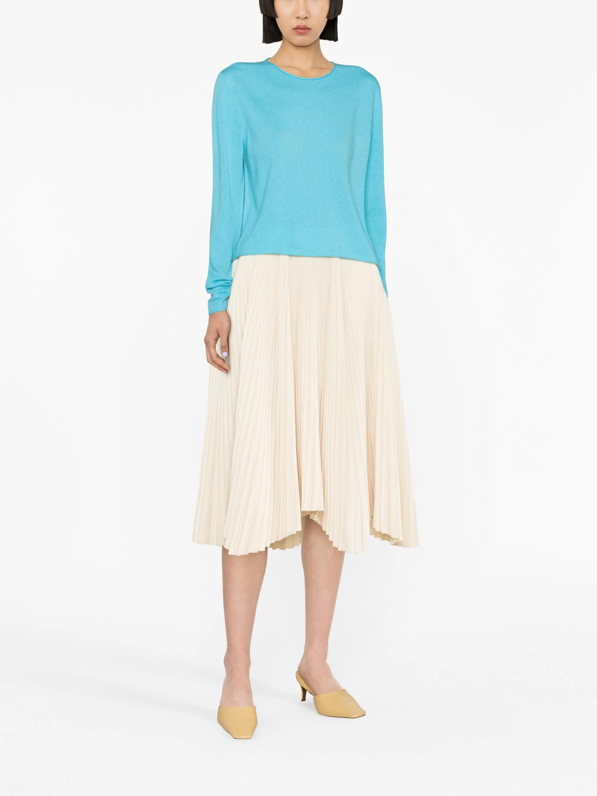 fine-knit cashmere jumper