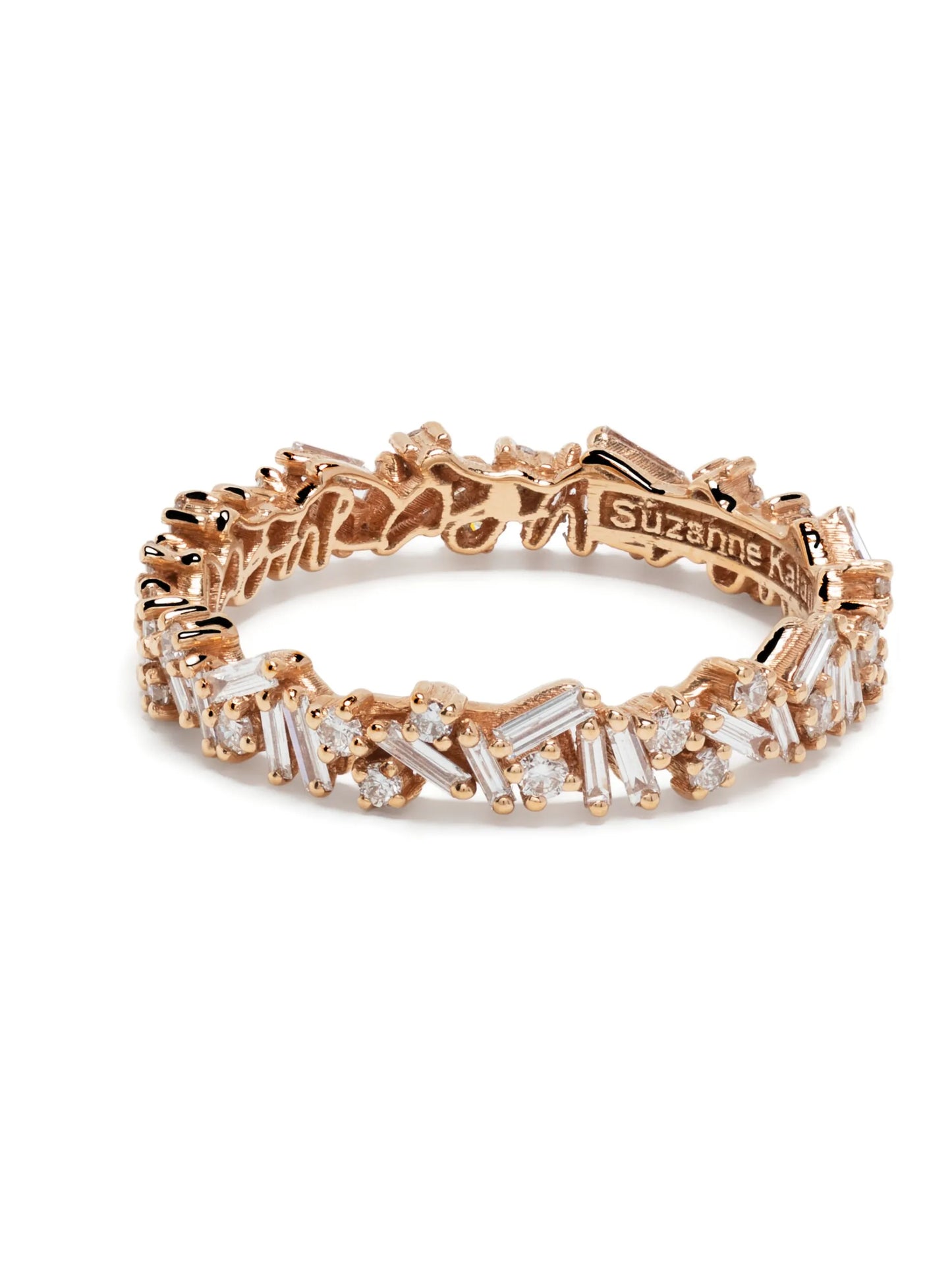 18kt rose gold Classic Icon Fireworks diamond eternity band