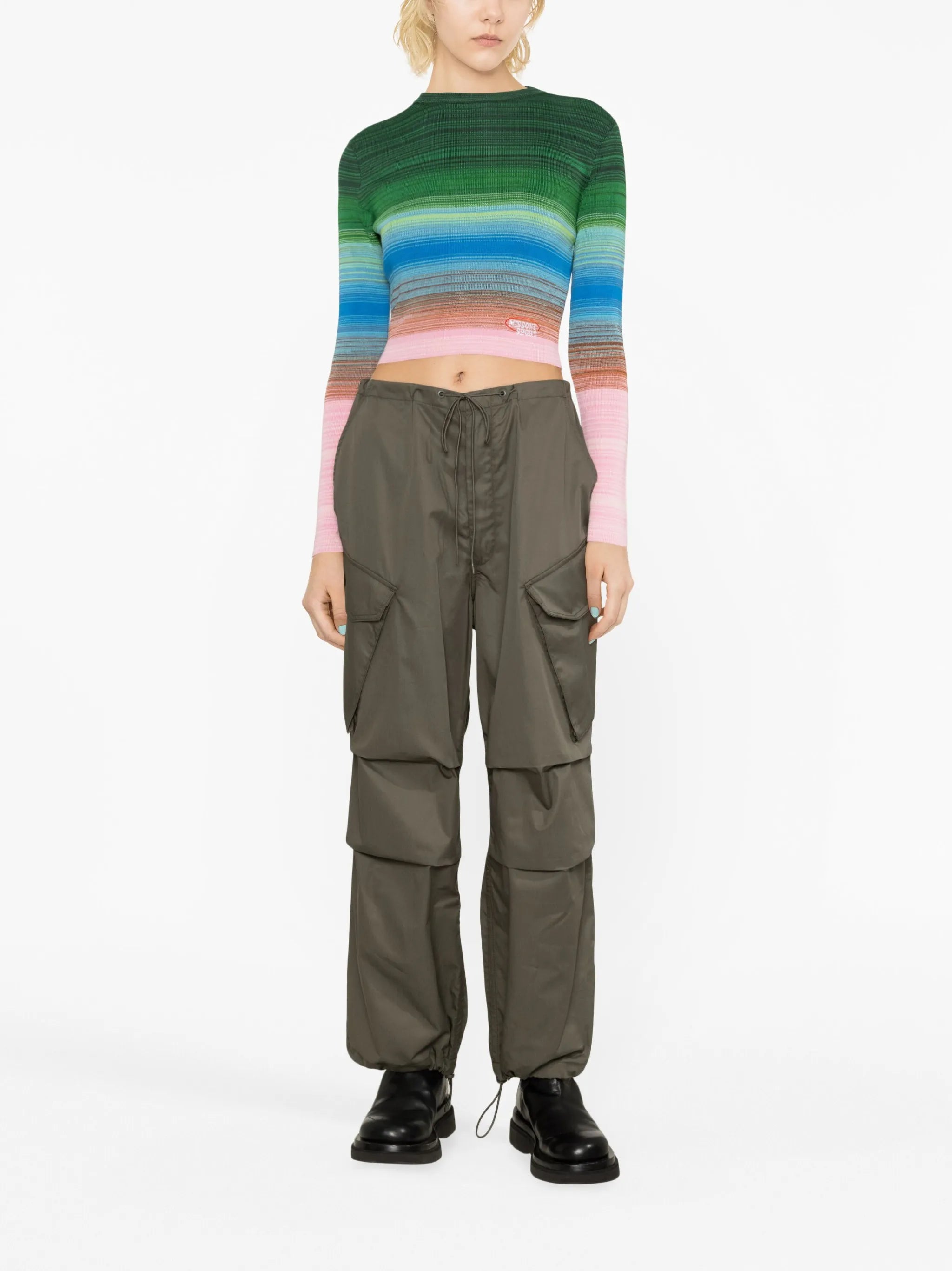 chevron-stripe jumper