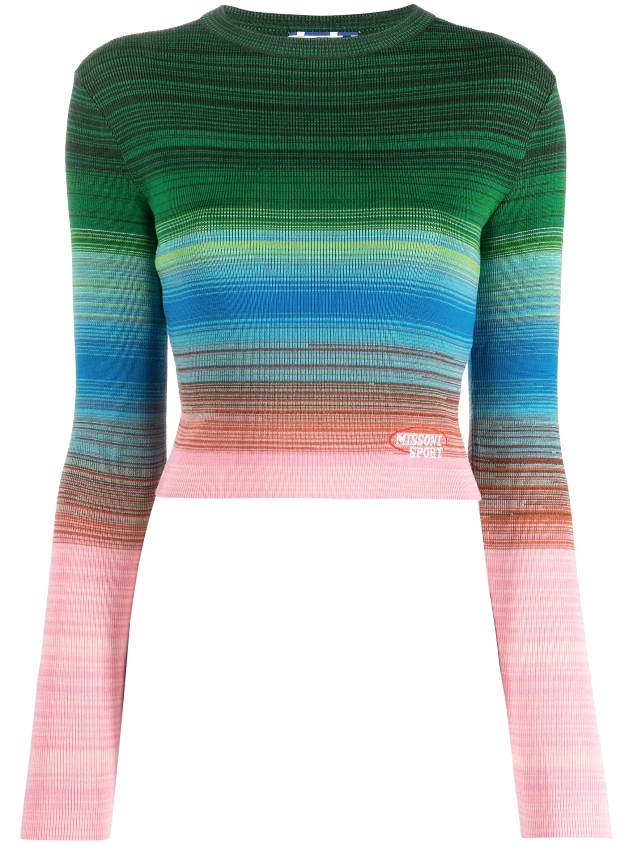chevron-stripe jumper