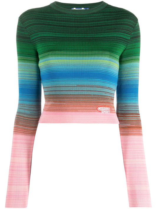 chevron-stripe jumper