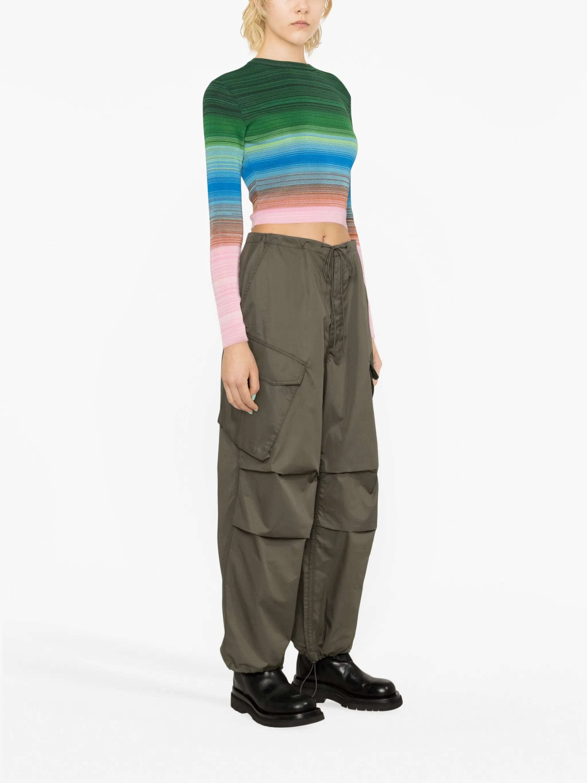 chevron-stripe jumper