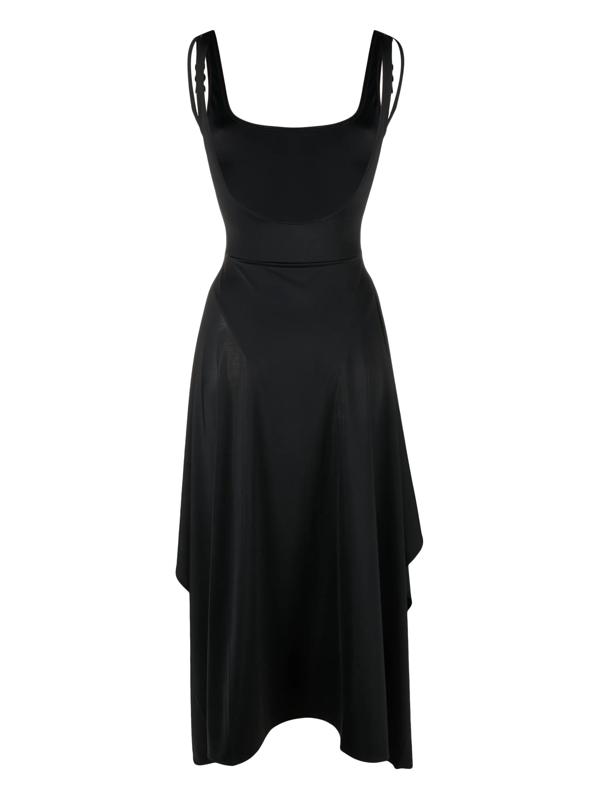 Medusa-chain sleeveless midi dress