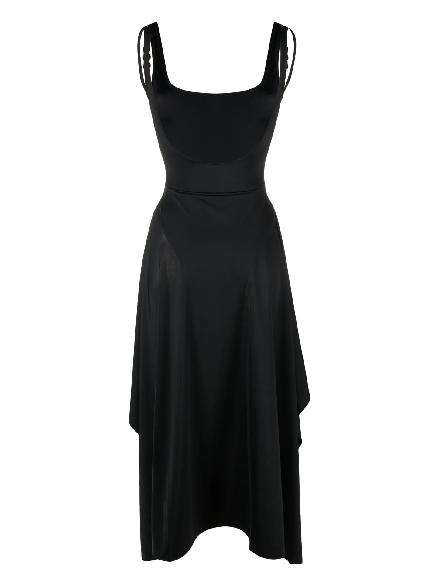 Medusa-chain sleeveless midi dress