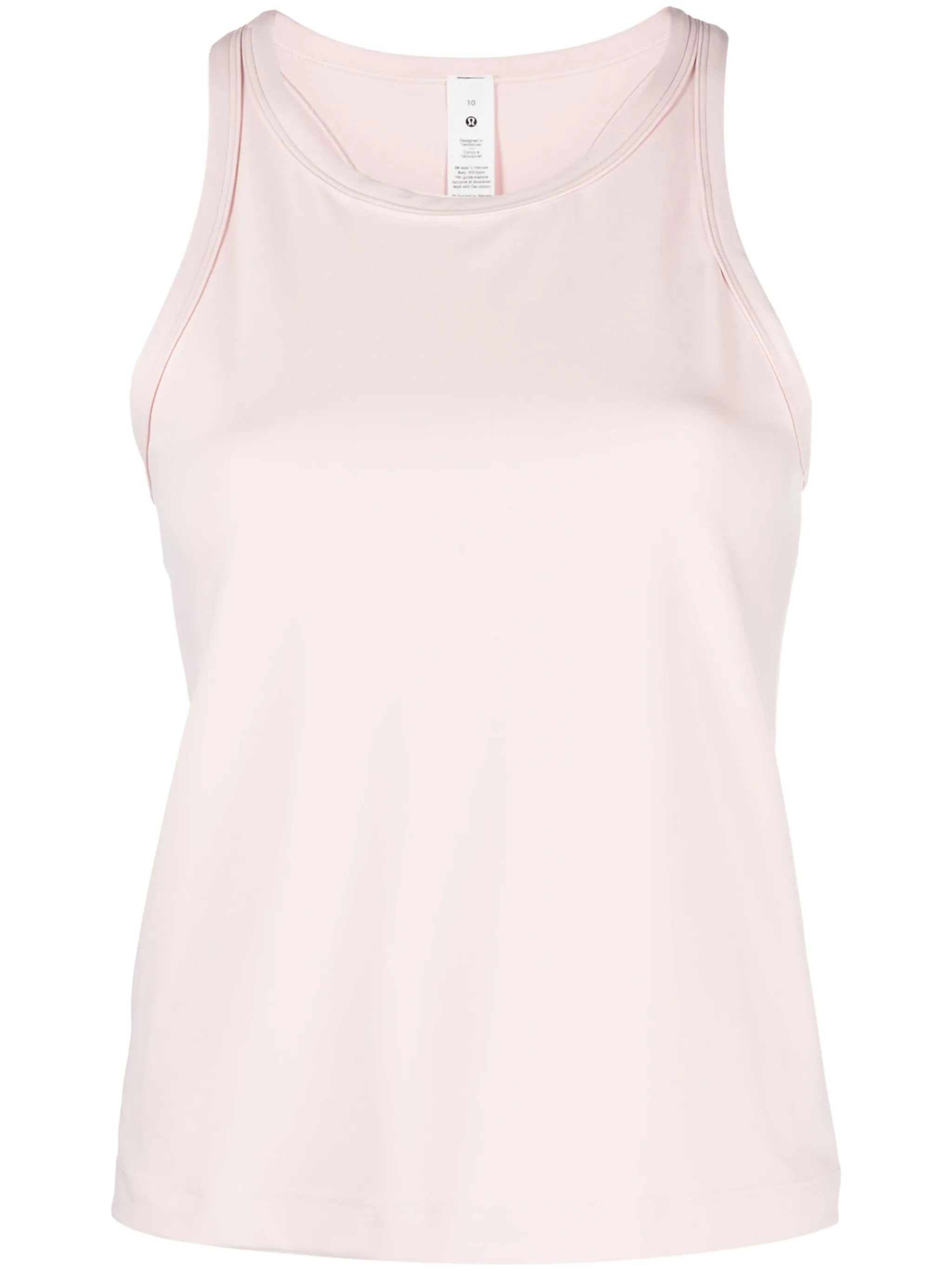 logo-print racerback tank top