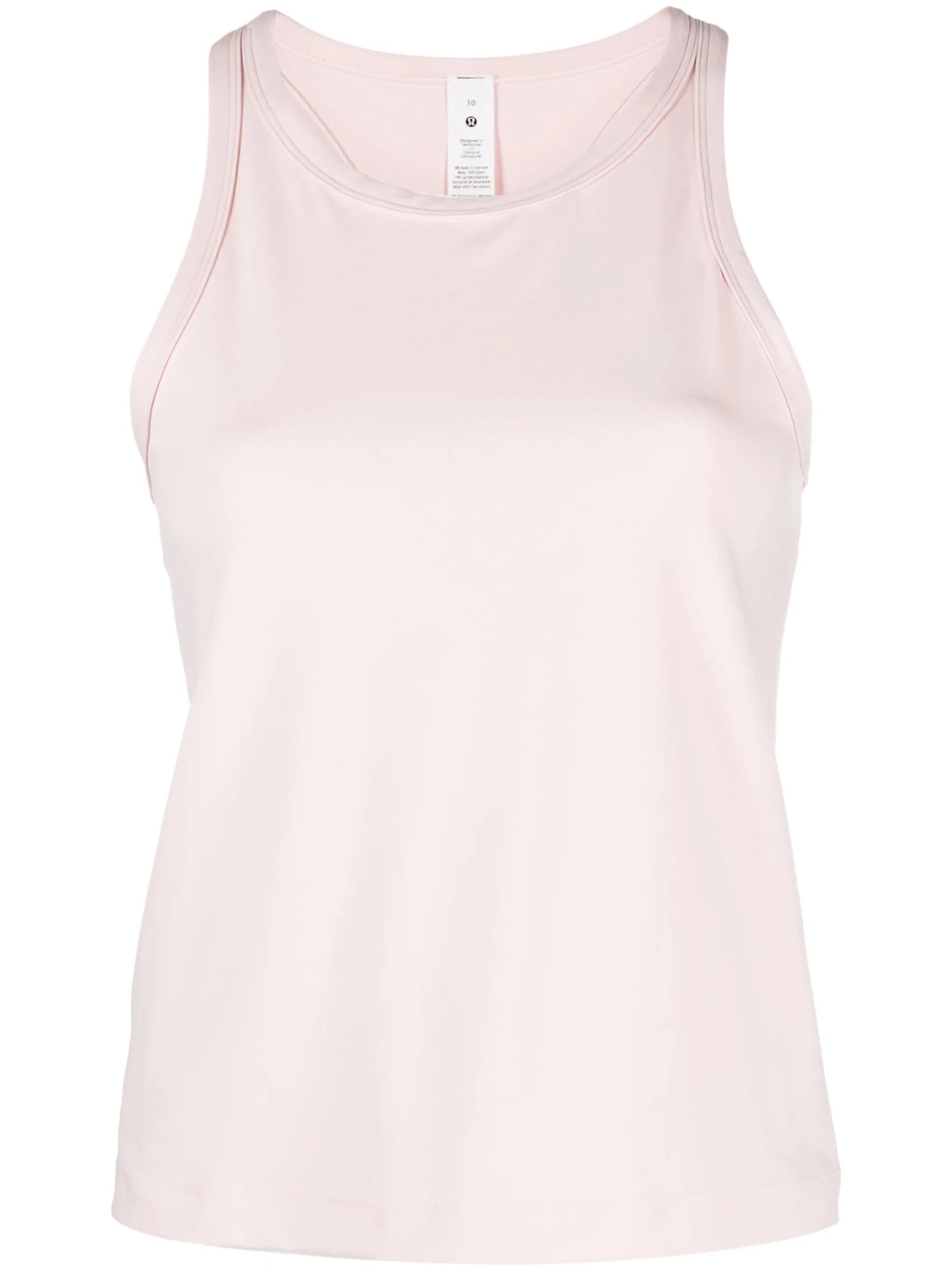 logo-print racerback tank top