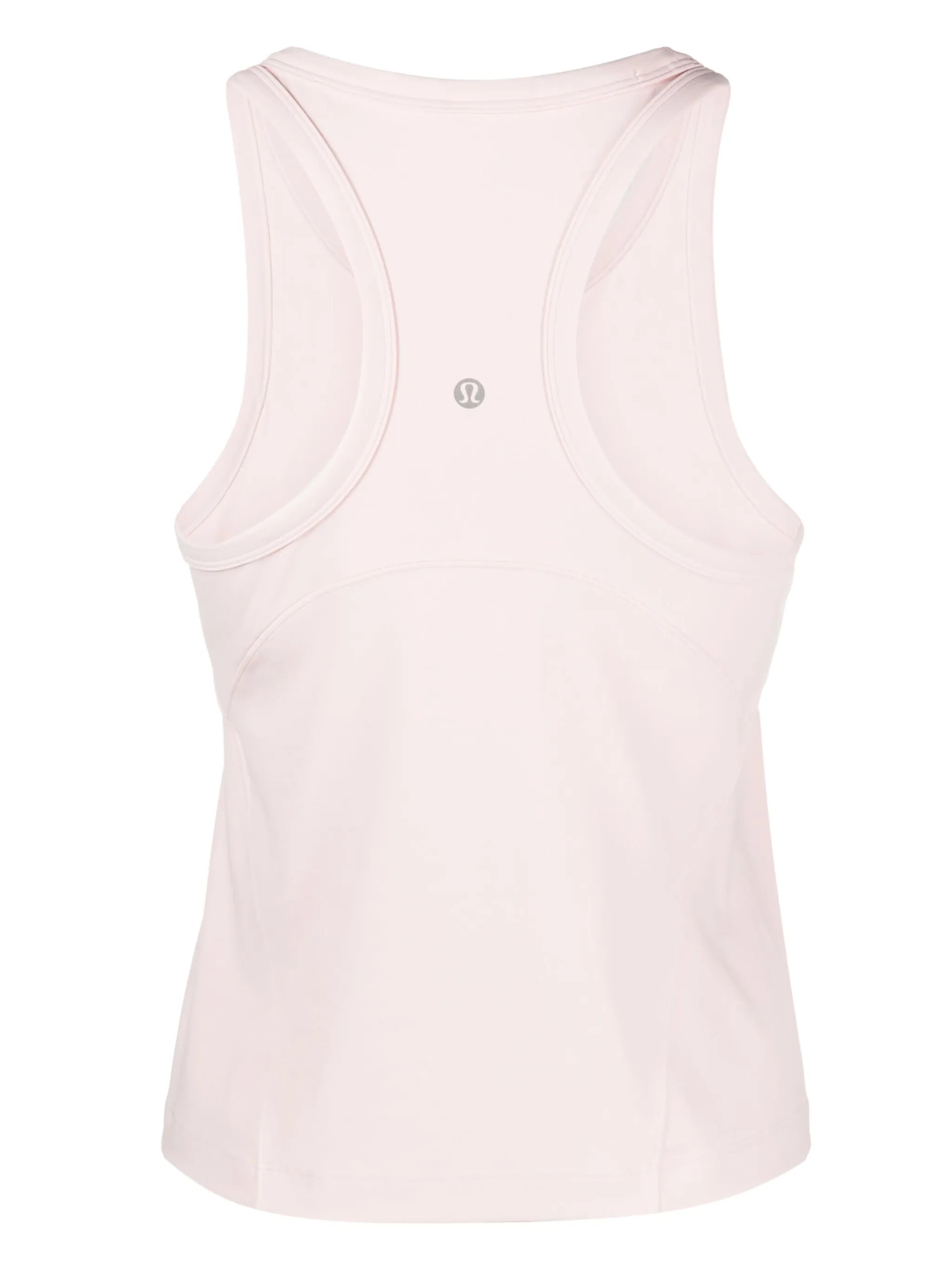 logo-print racerback tank top