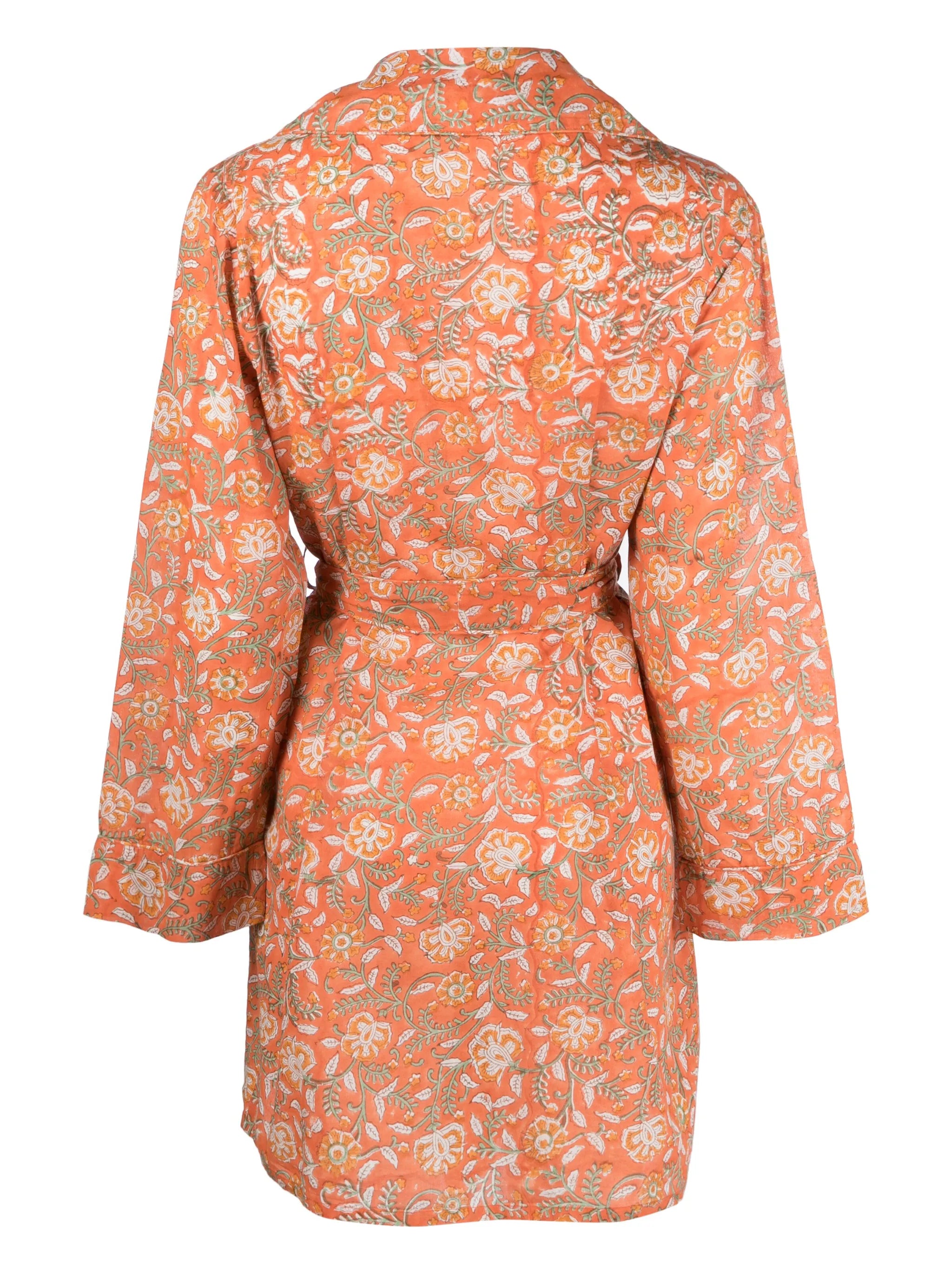 Reina floral-print cotton robe