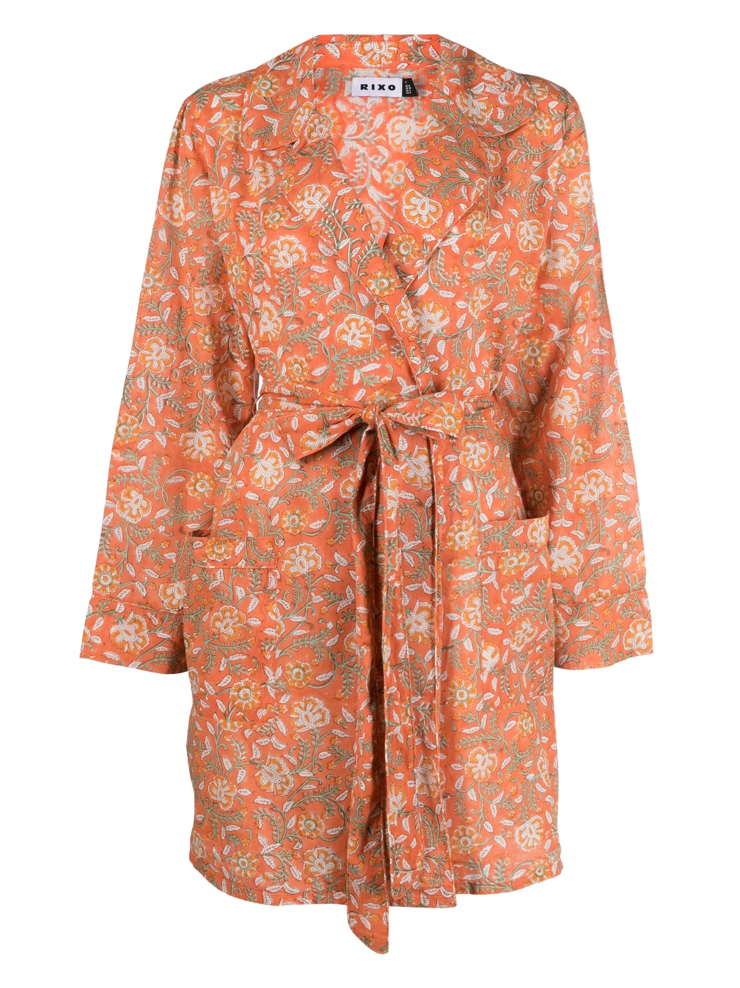 Reina floral-print cotton robe