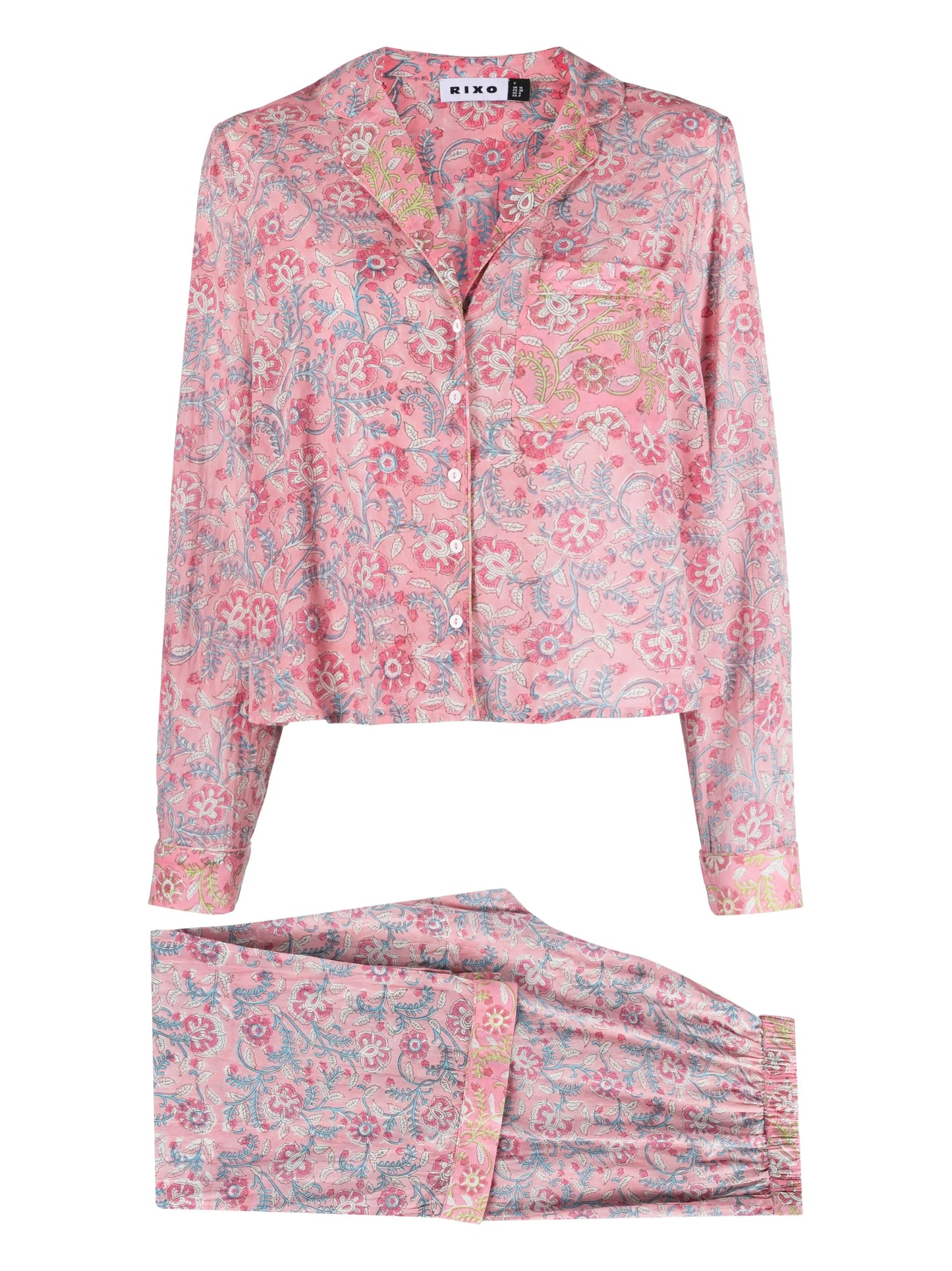 Austin floral-print cotton pyjama set