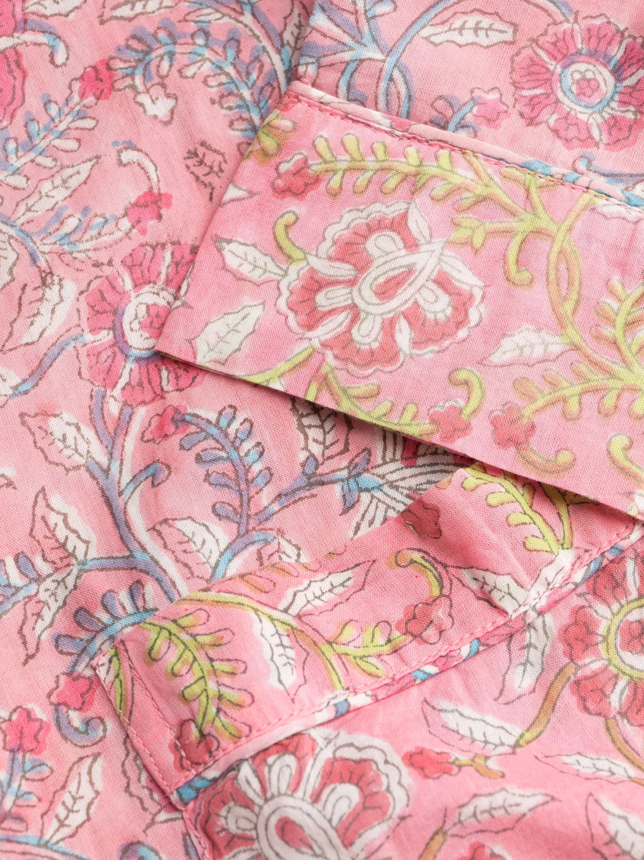 Marta floral-print robe