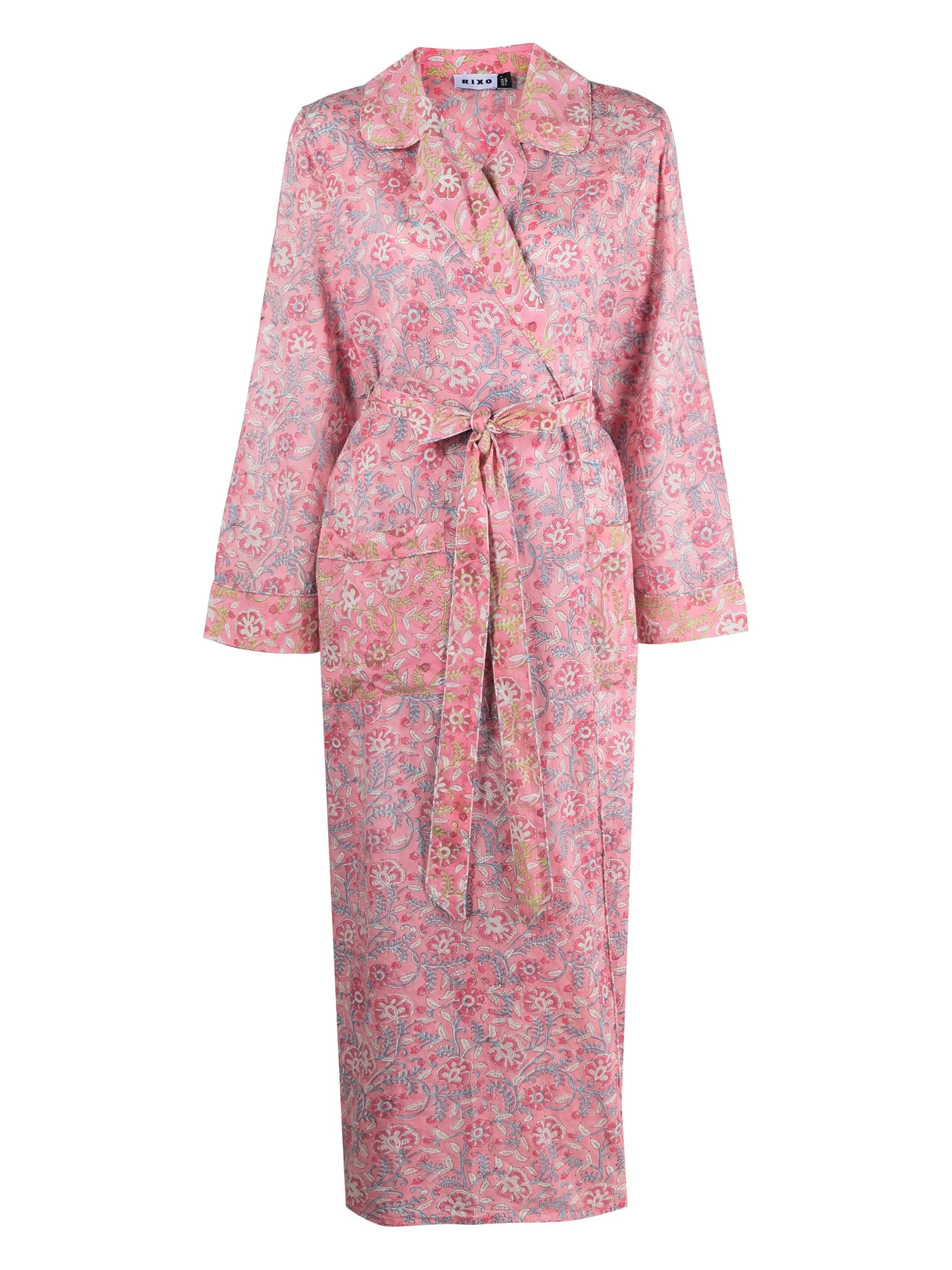 Marta floral-print robe