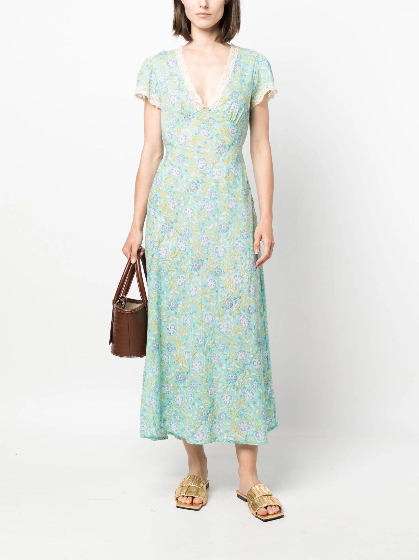 Clarice floral-print cotton dress