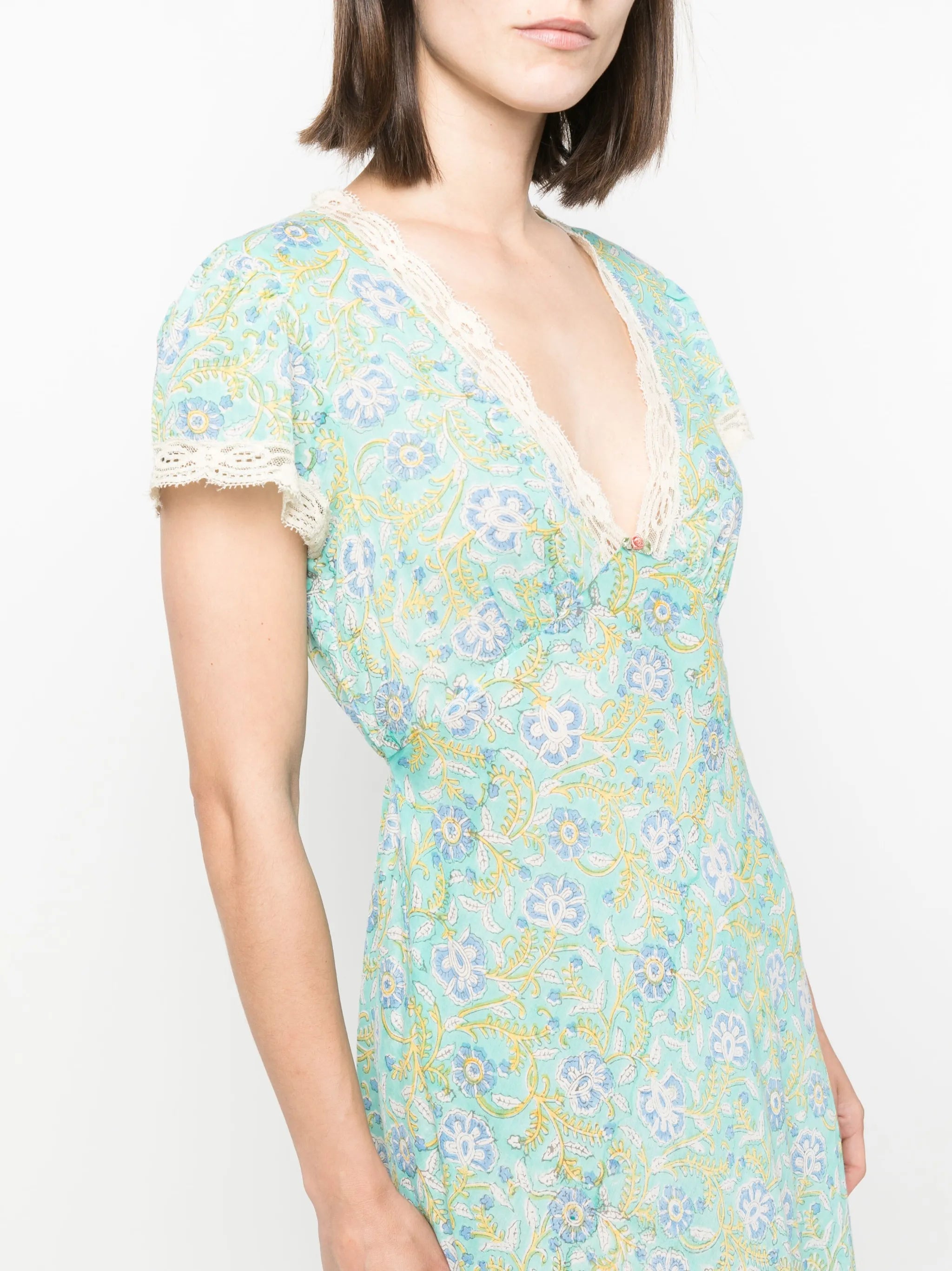 Clarice floral-print cotton dress