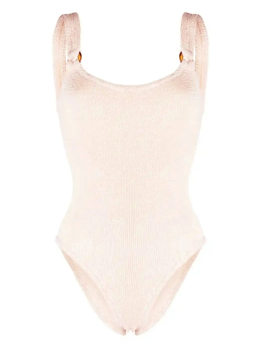 Domino ribbed one-piece