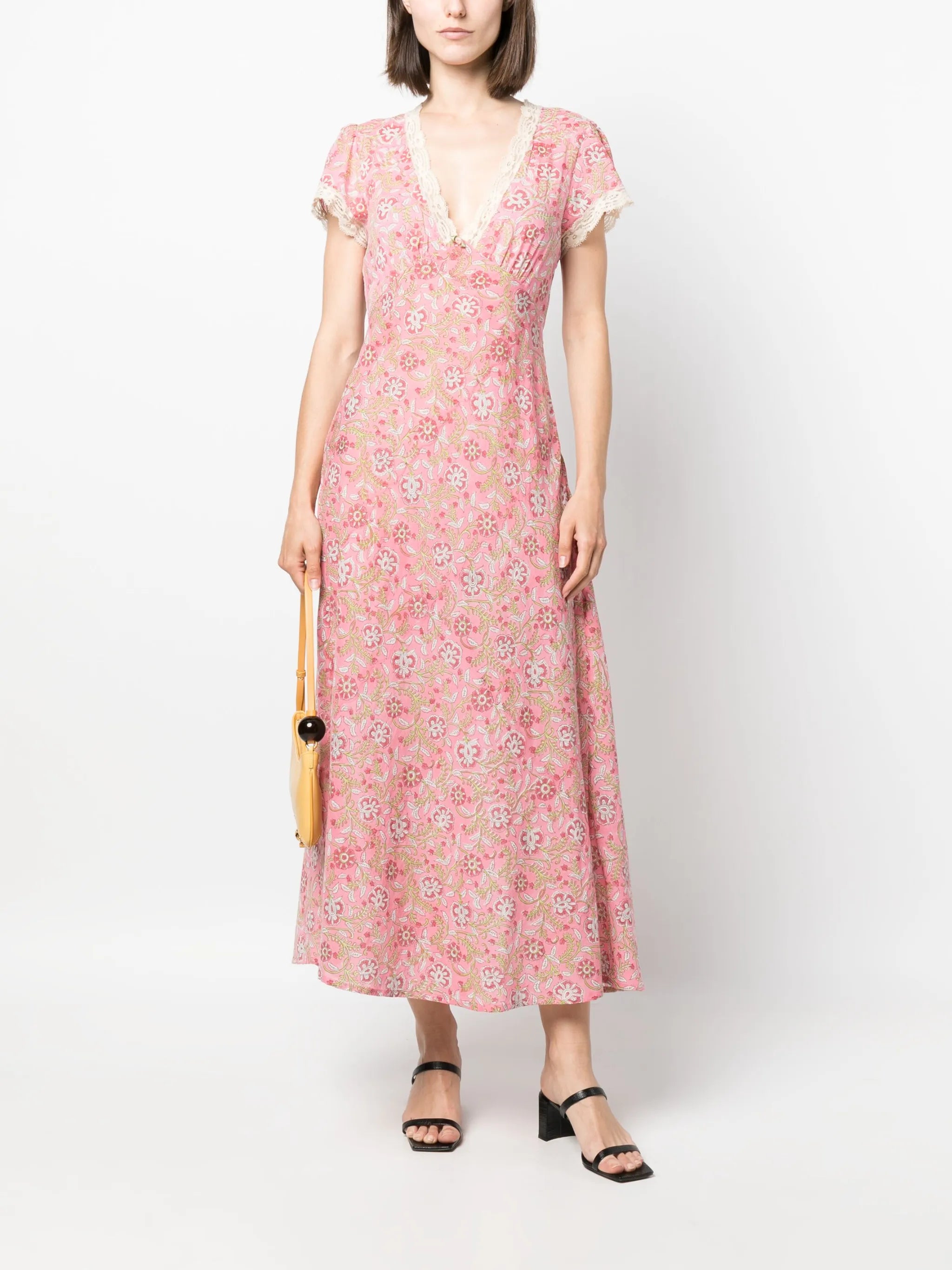 Clarice floral-print midi dress