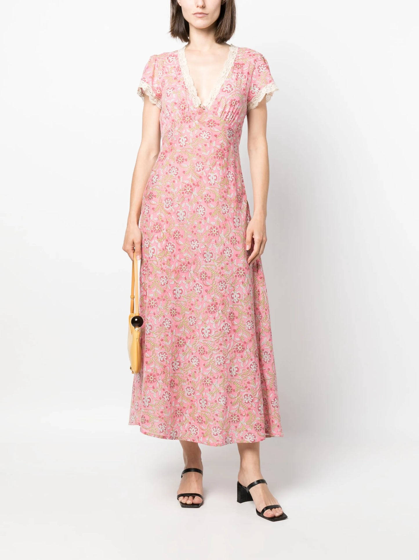 Clarice floral-print midi dress