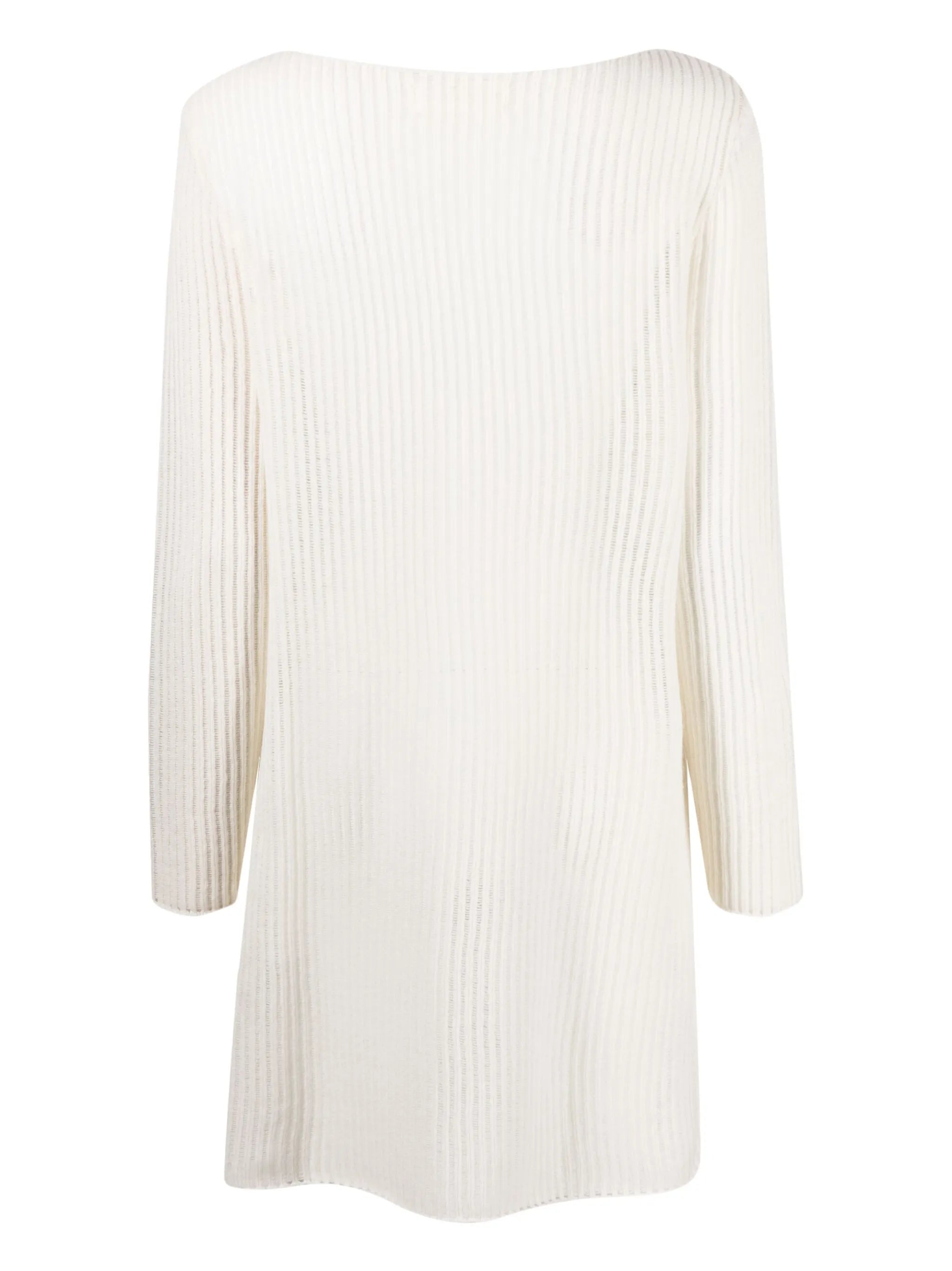 ribbed cashmere mini dress
