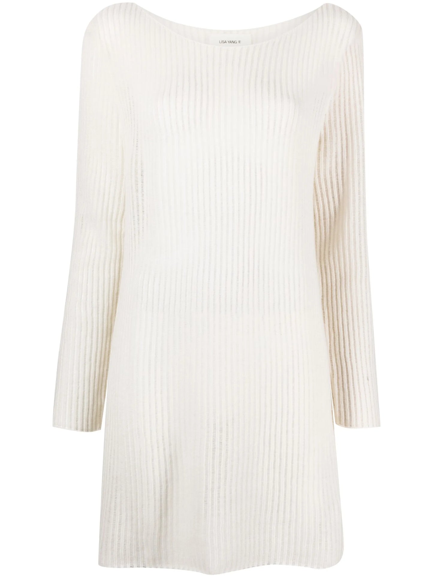 ribbed cashmere mini dress