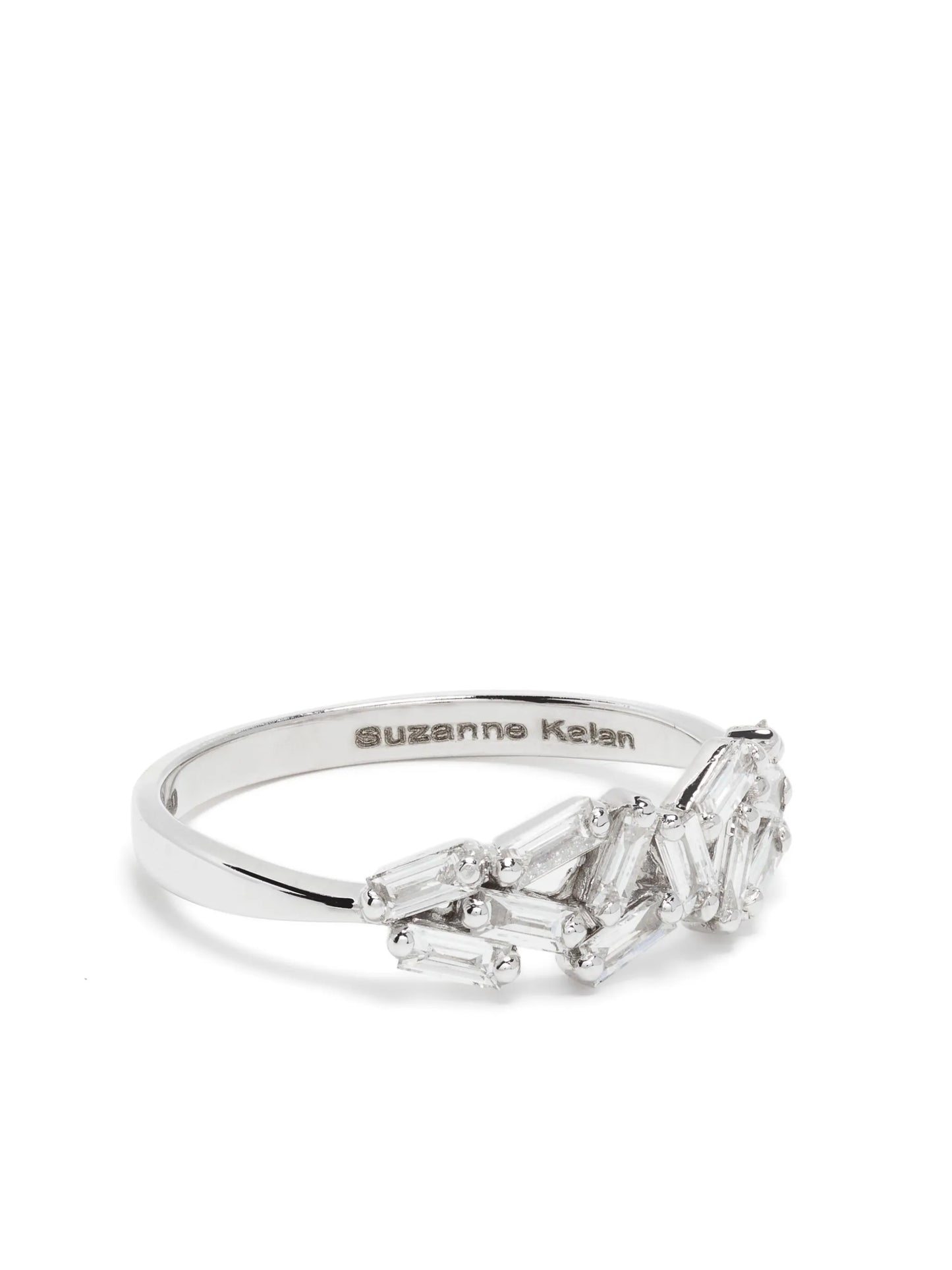 18kt white gold Cluster diamond ring