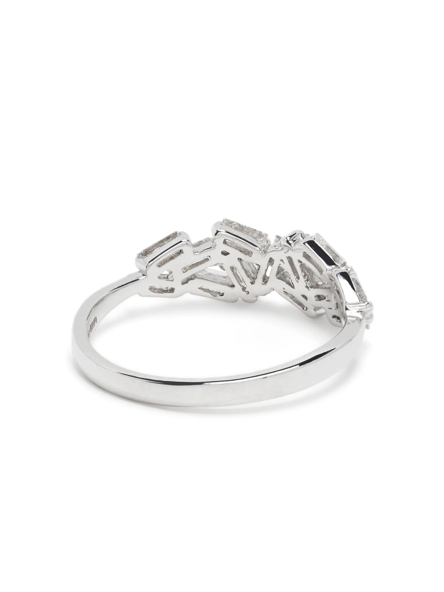 18kt white gold Cluster diamond ring