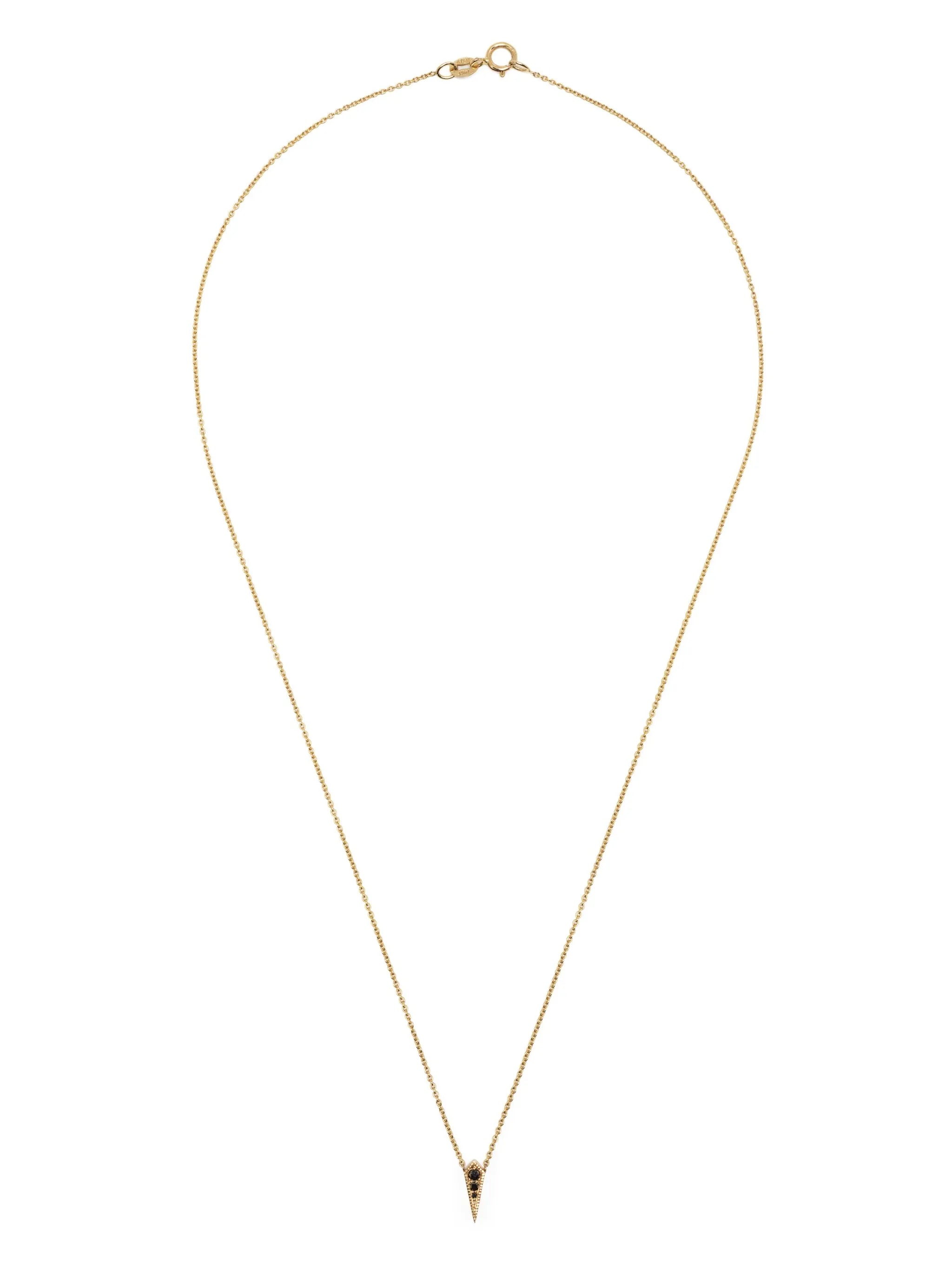 14kt yellow gold Kite diamond necklace