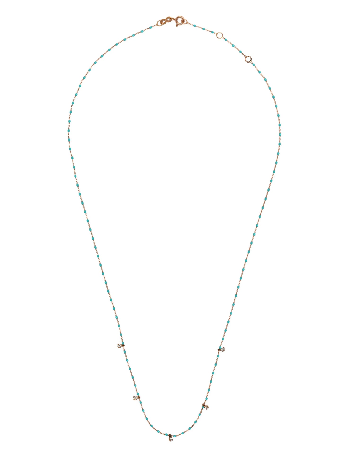 18kt yellow gold Mini Gigi diamond necklace