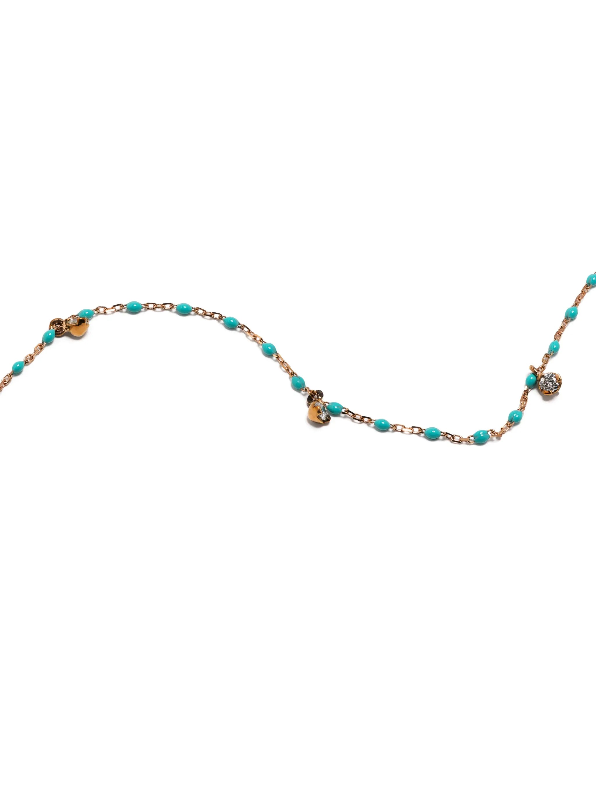 18kt yellow gold Mini Gigi diamond necklace