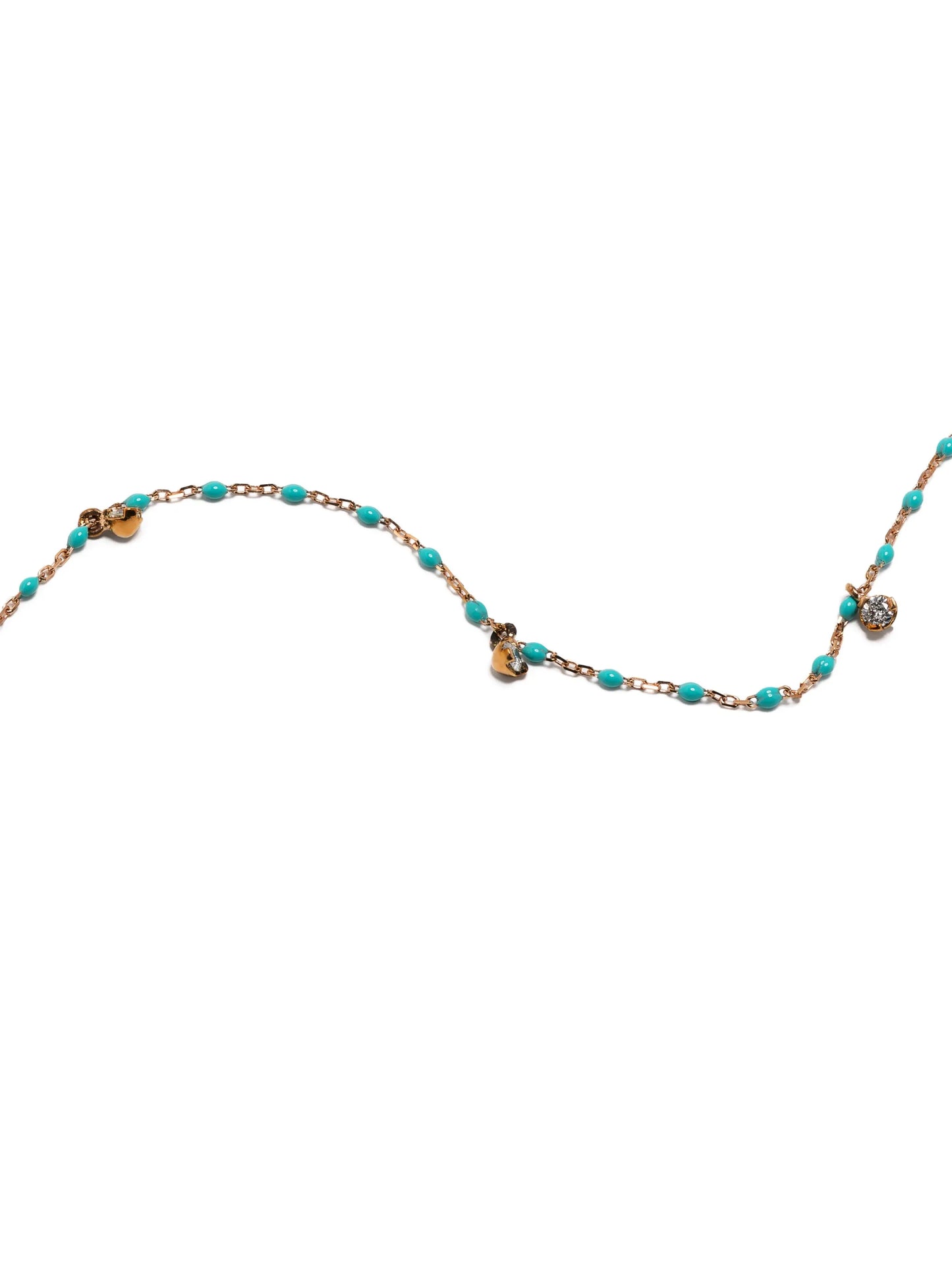 18kt yellow gold Mini Gigi diamond necklace