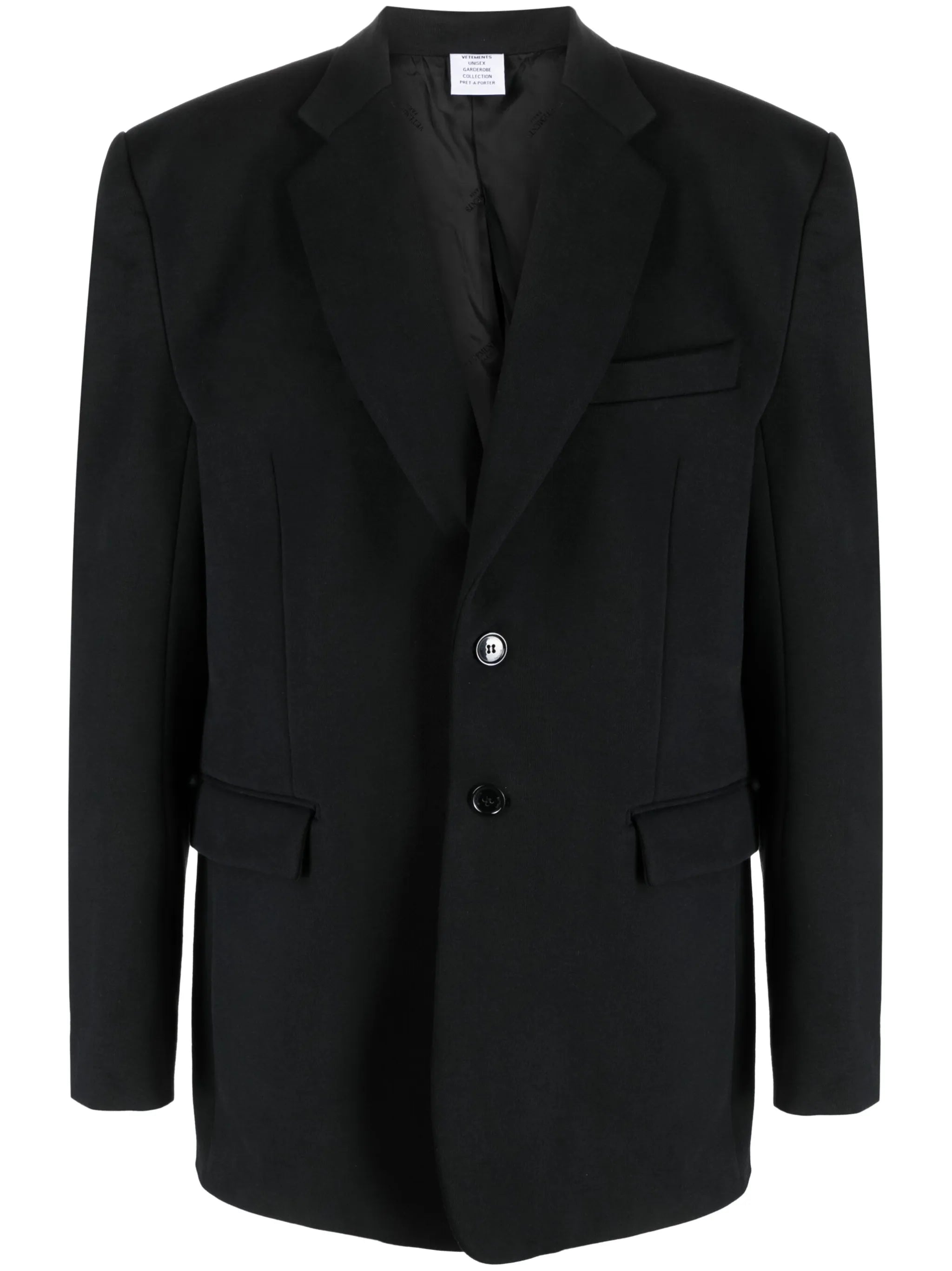 single-breasted tailored blazer