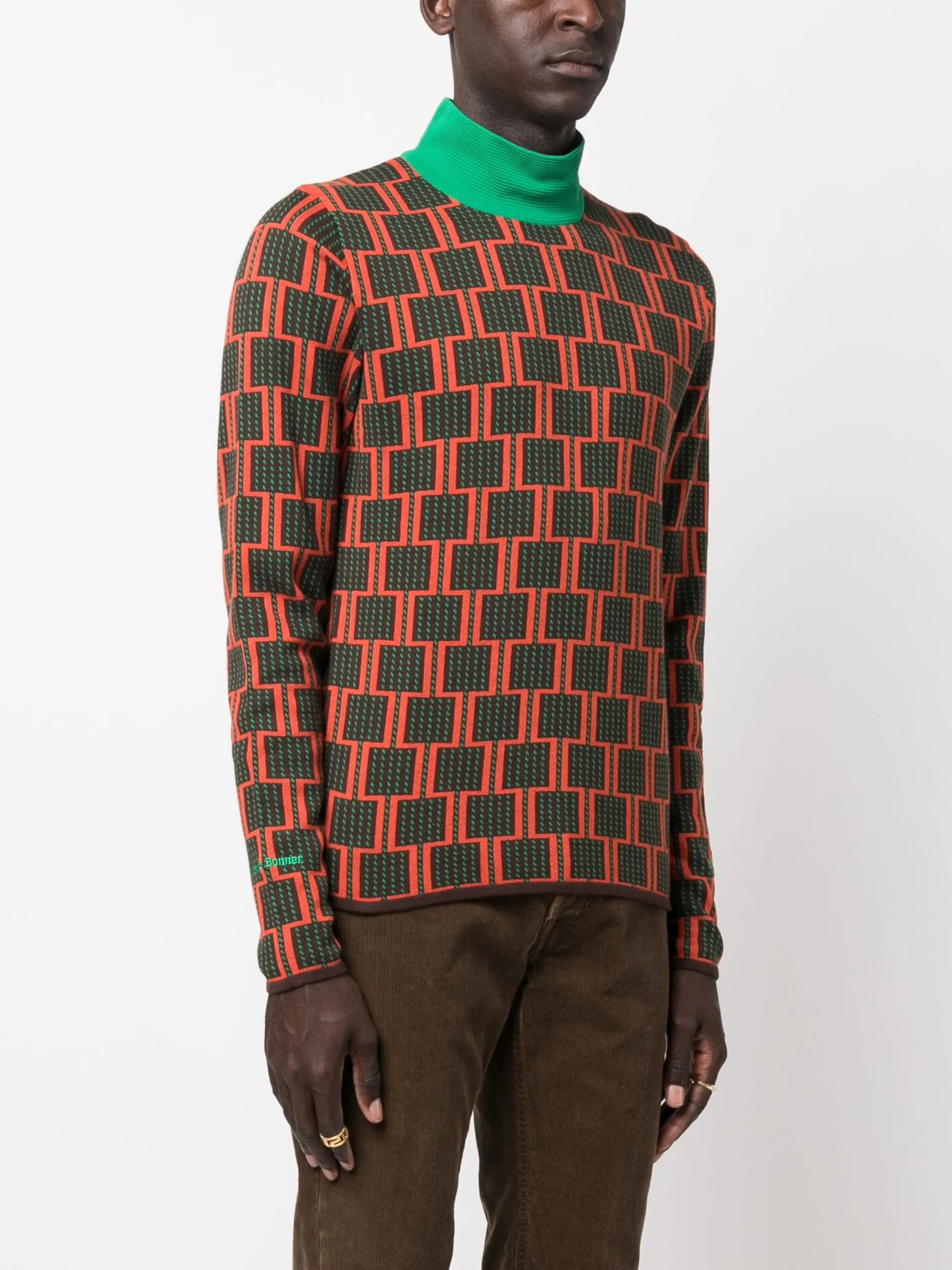abstract-print sweatshirt