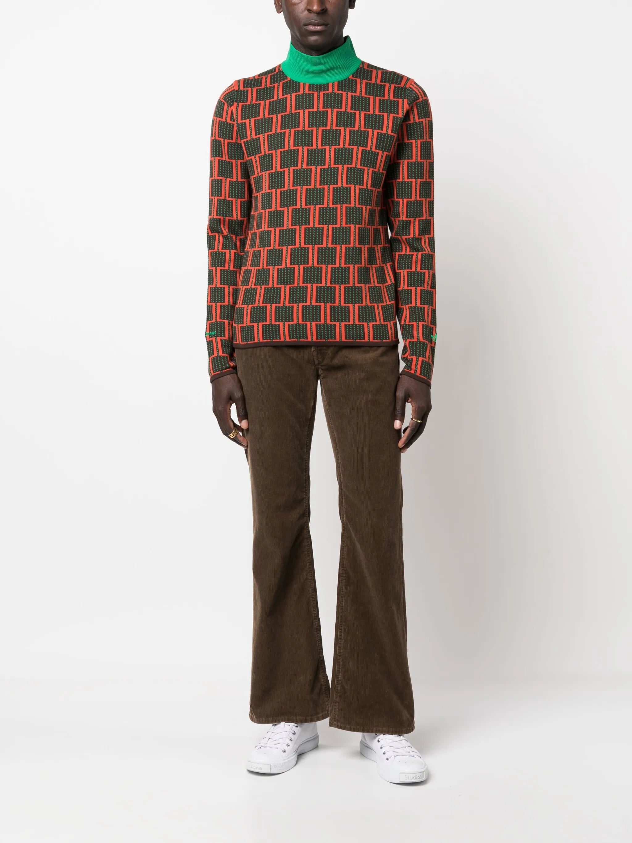 abstract-print sweatshirt