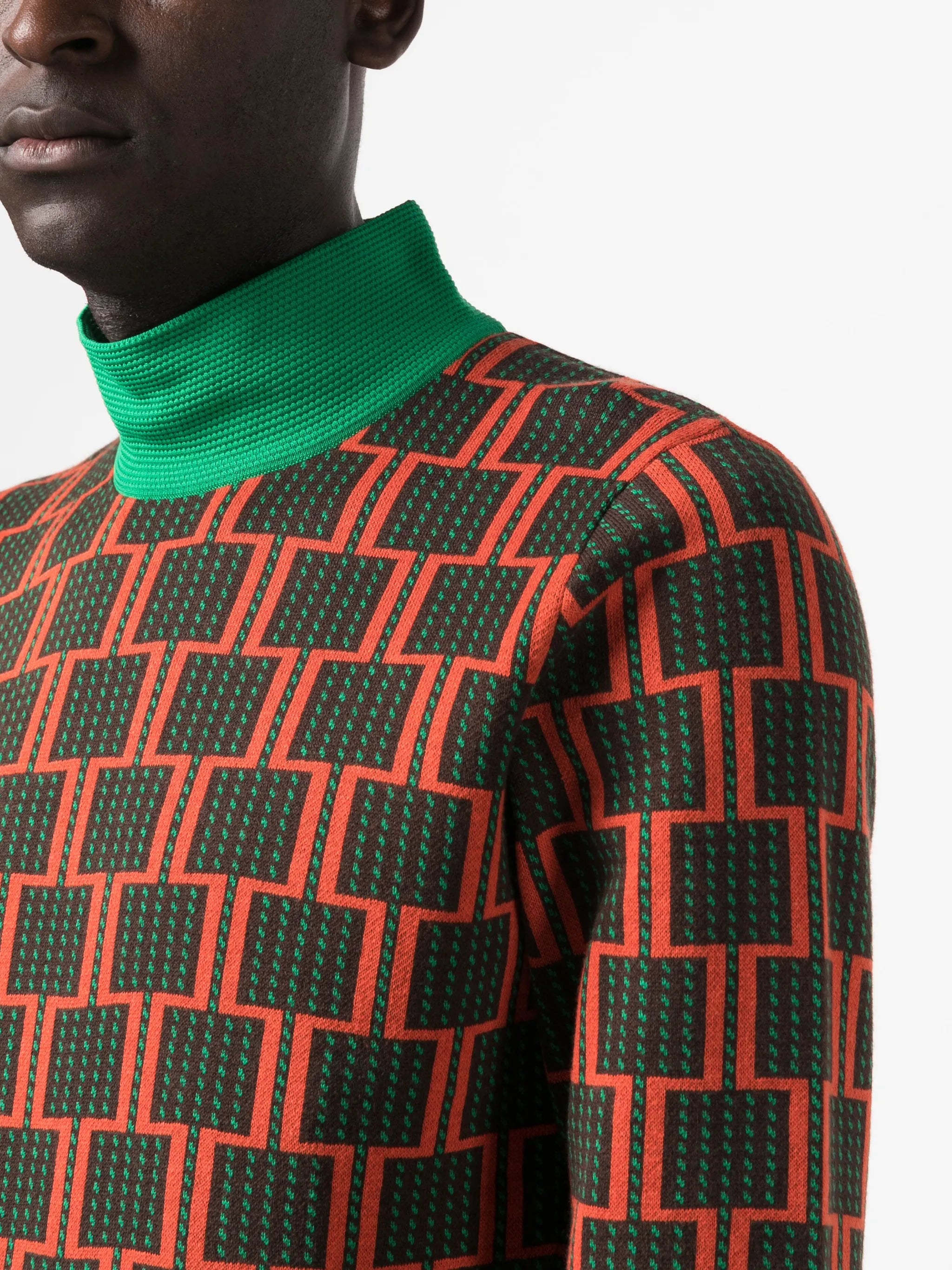 abstract-print sweatshirt