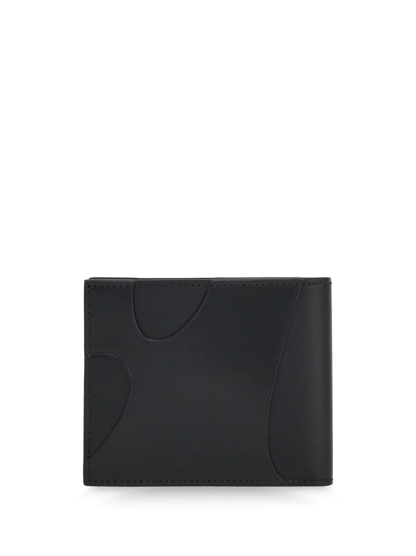 cut-out detailing leather wallet