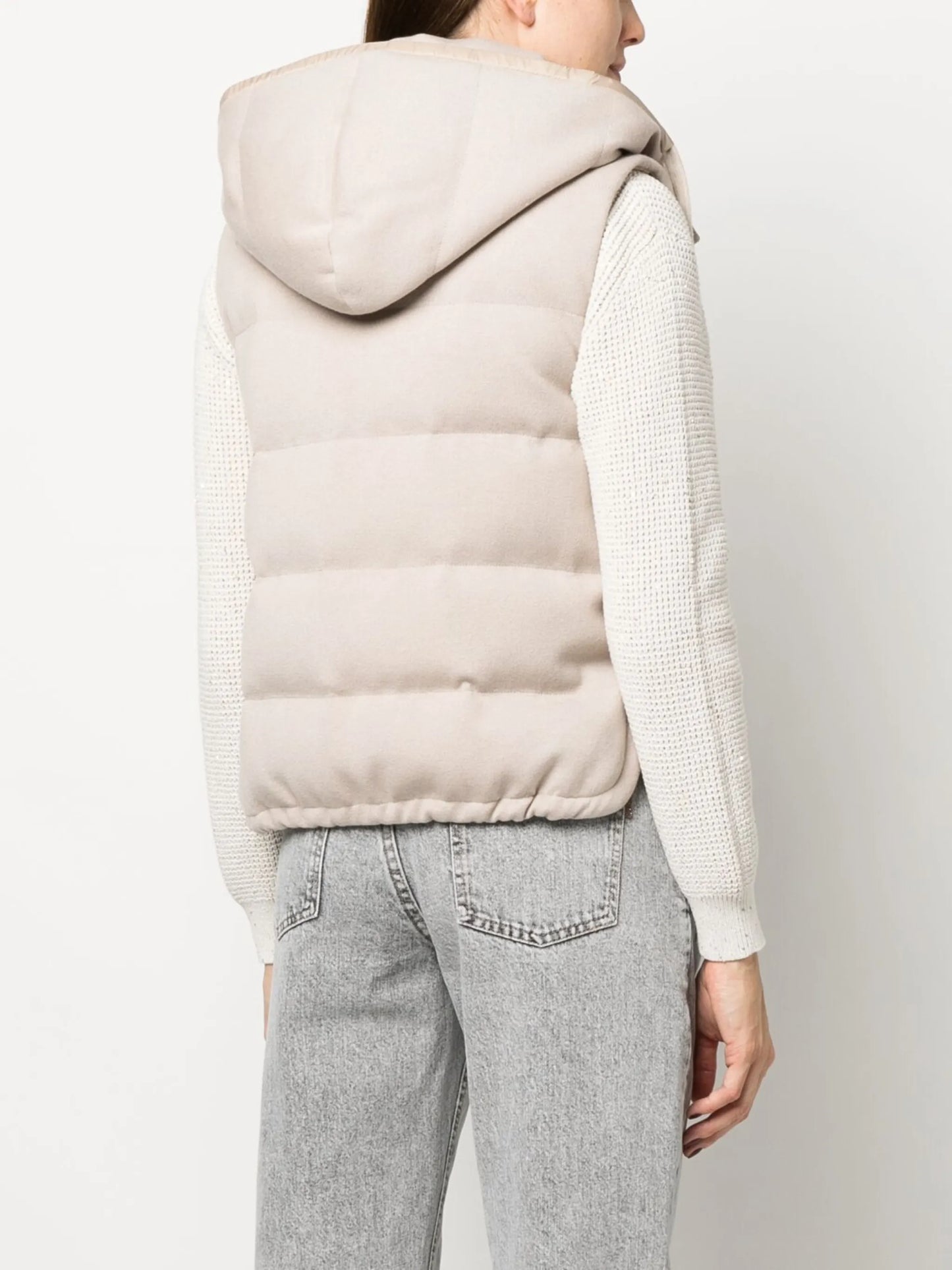reversible hooded gilet