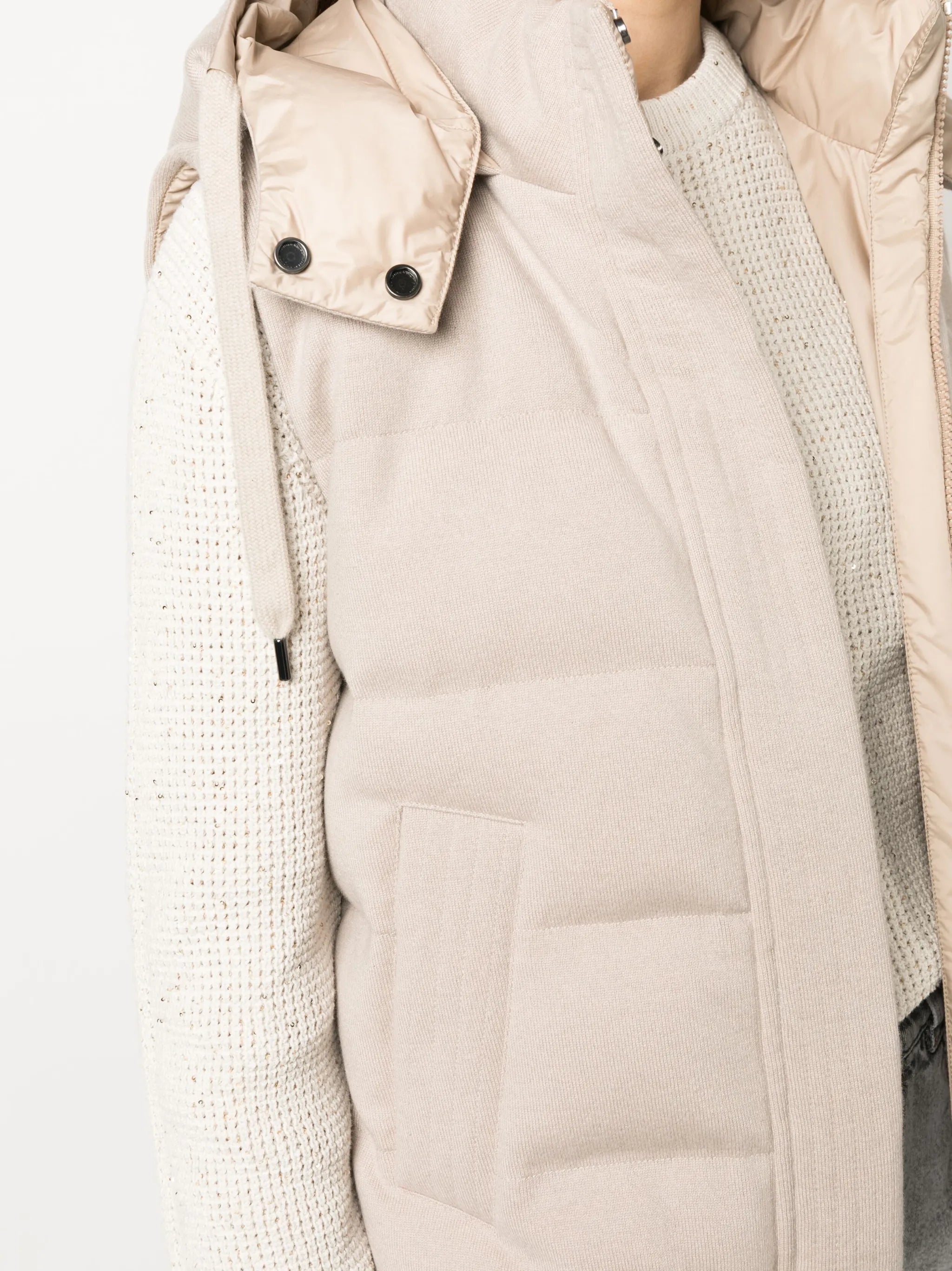 reversible hooded gilet
