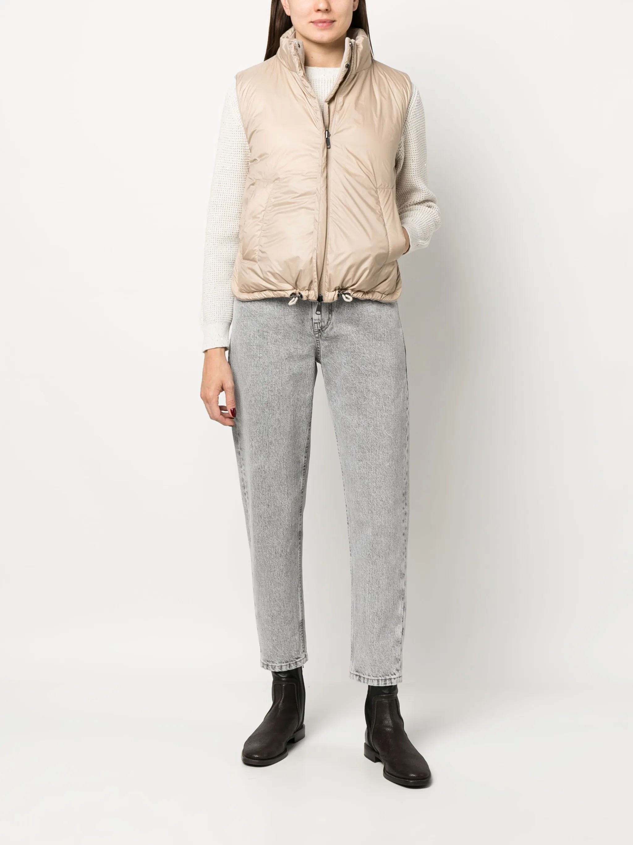 reversible hooded gilet