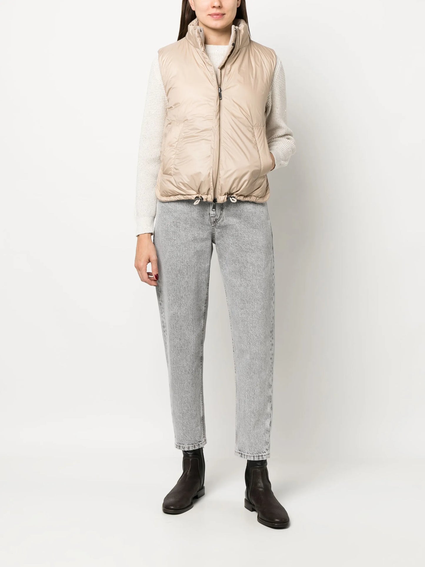 reversible hooded gilet