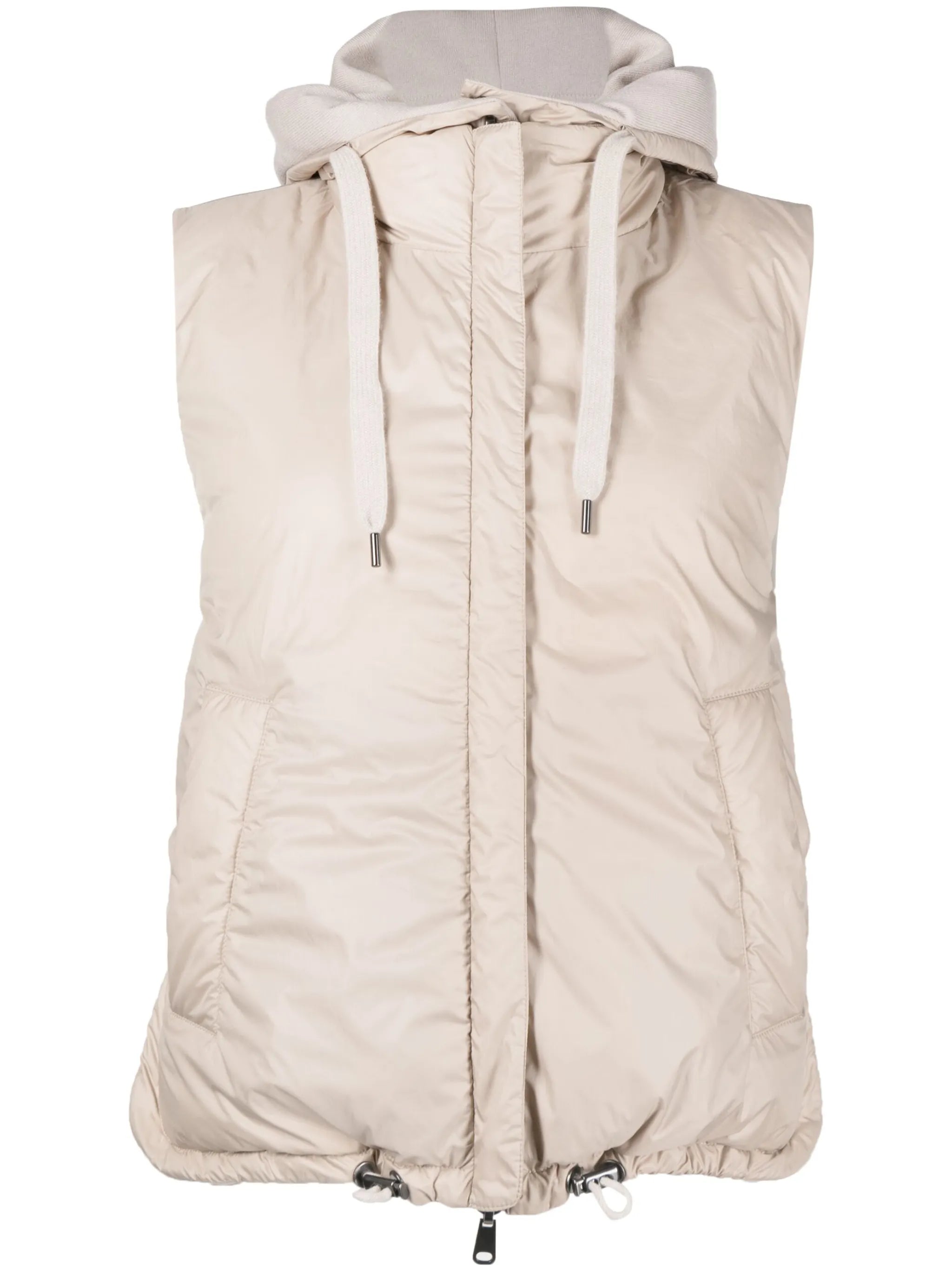 reversible hooded gilet