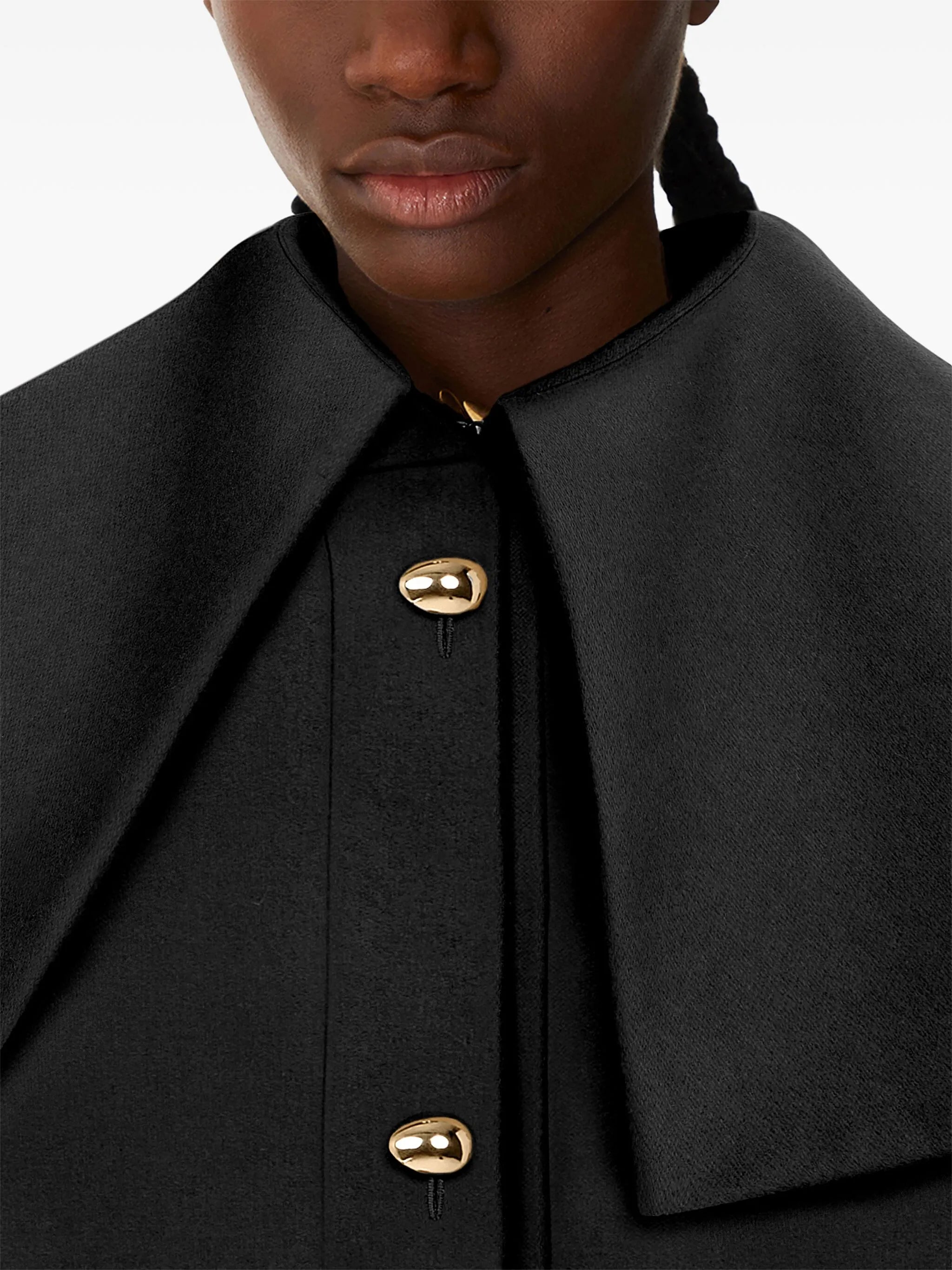 single-breasted wool coat