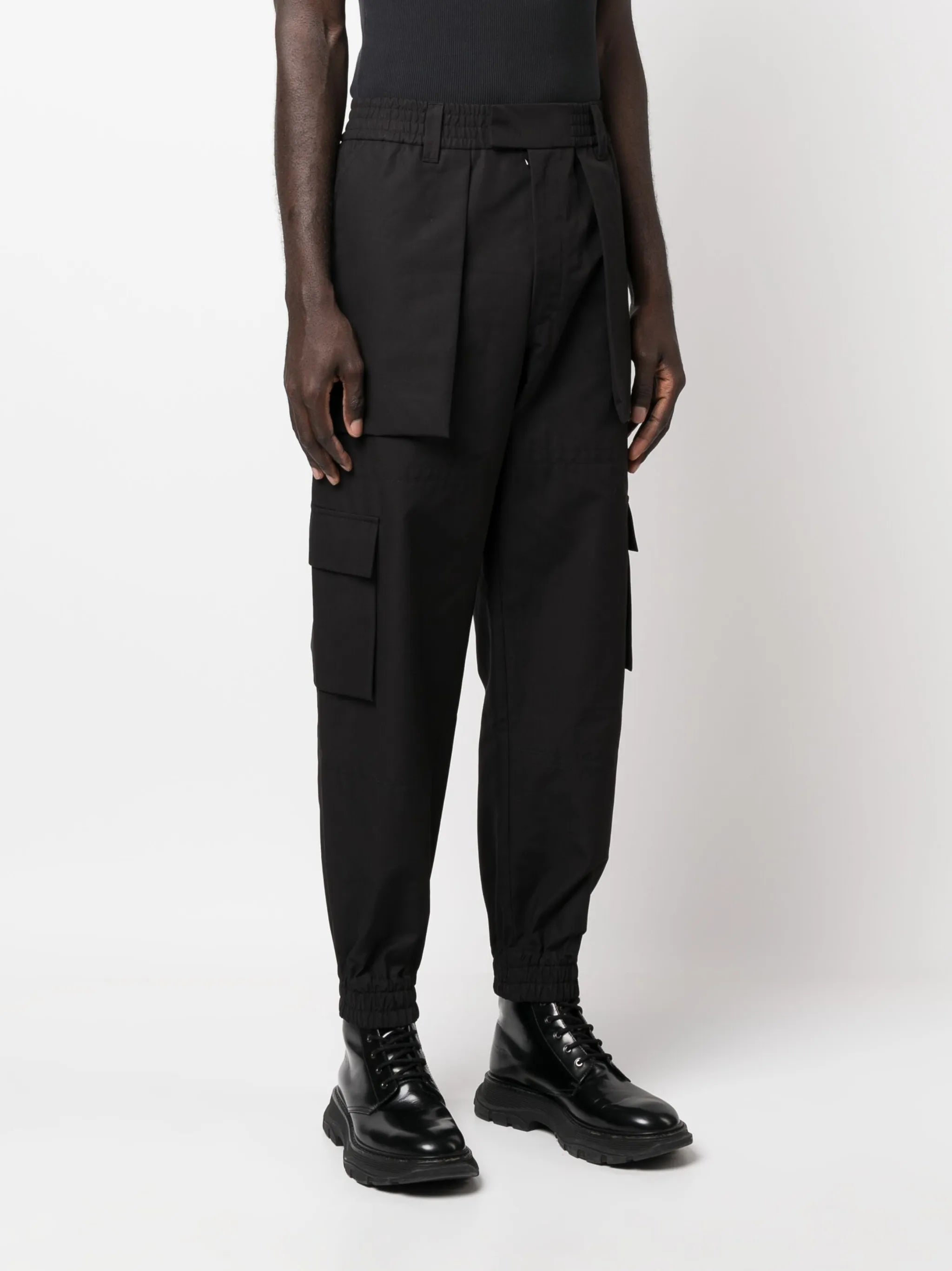 cotton cargo trousers