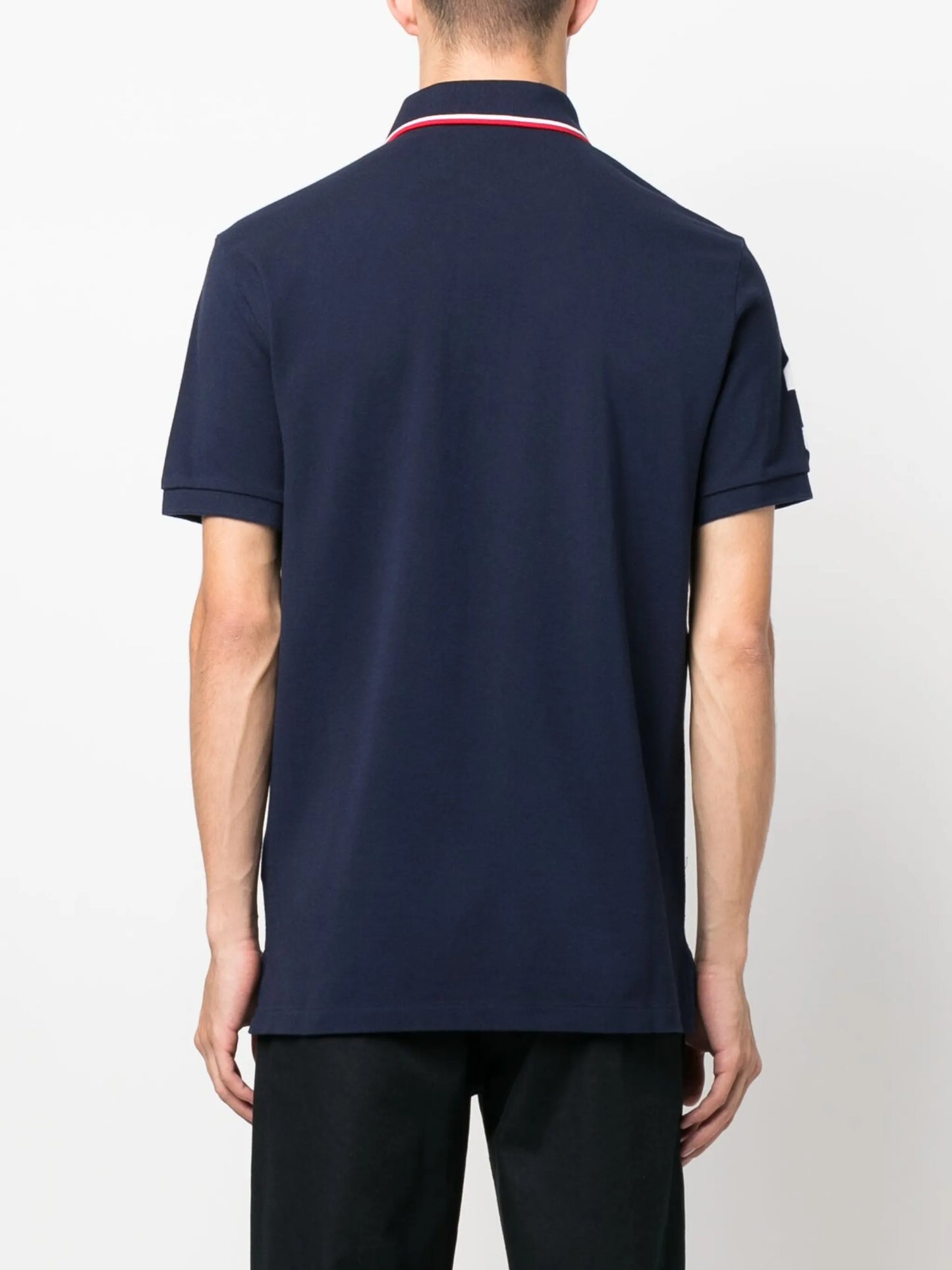 embroidered-pony cotton polo shirt