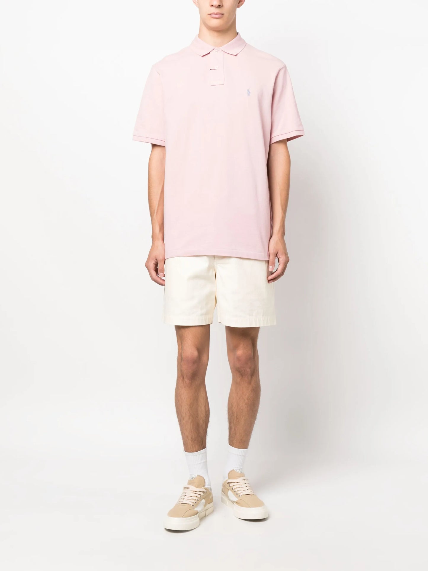 embroidered-logo polo shirt