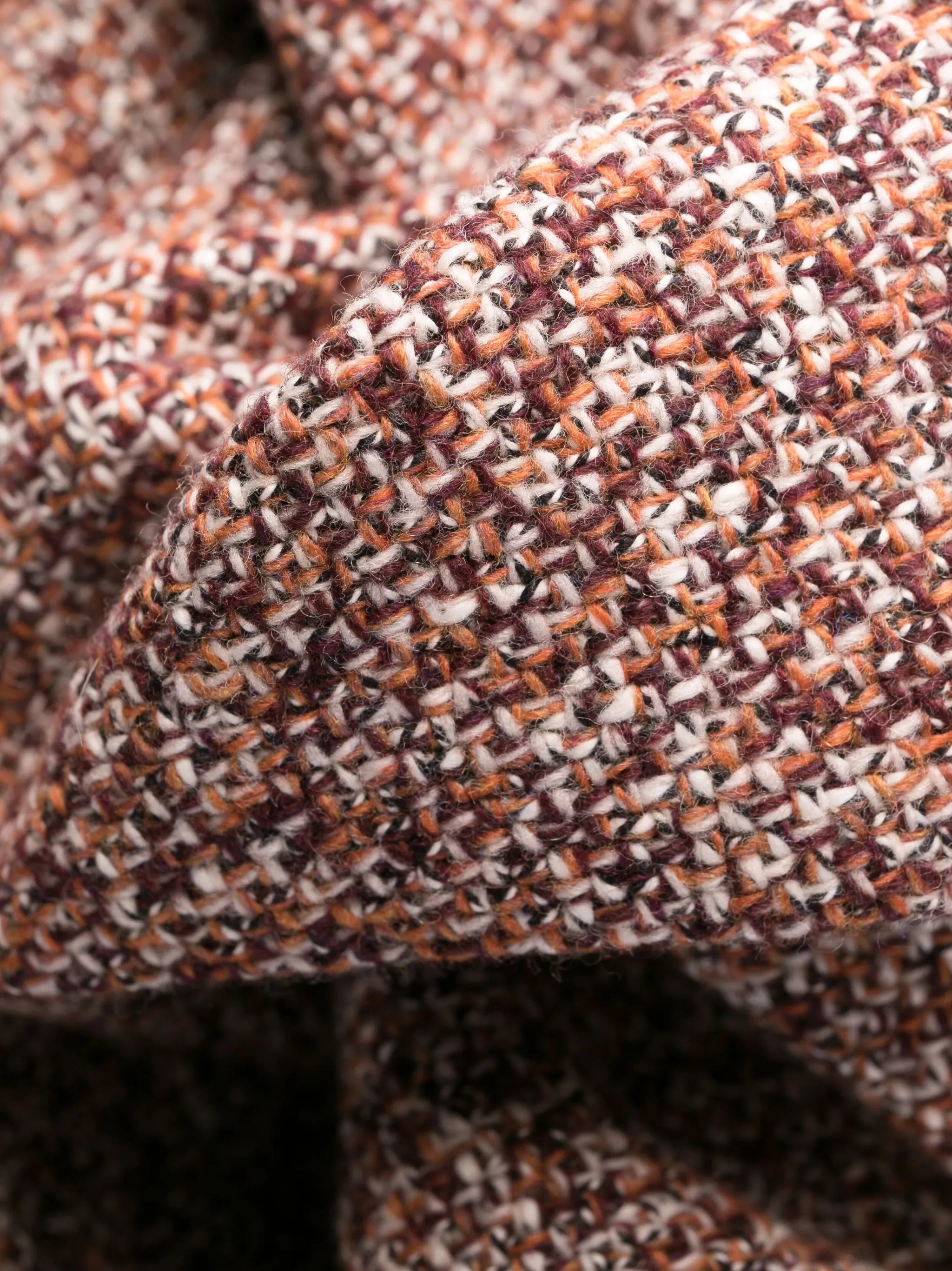 bouclé flared trousers