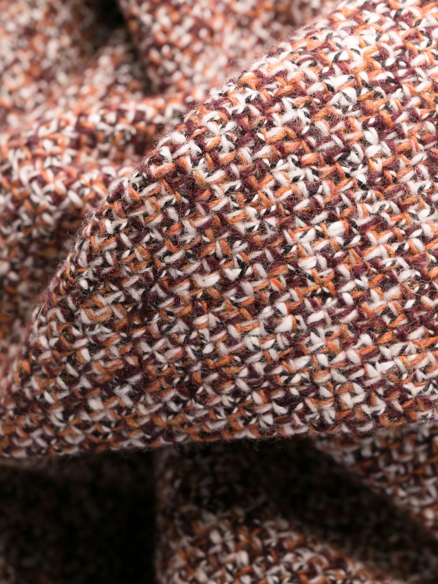 bouclé flared trousers