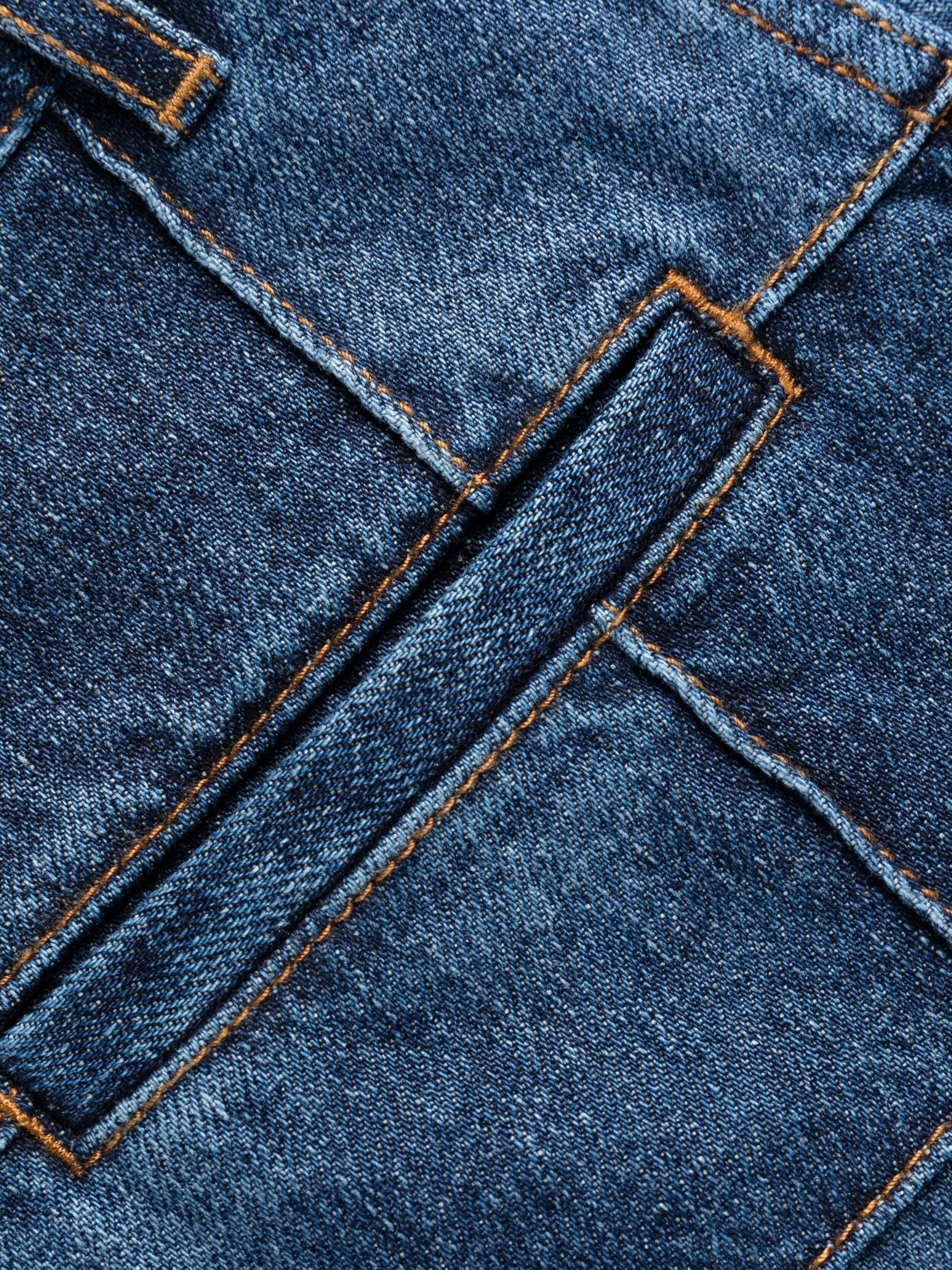 patchwork wide-leg jeans