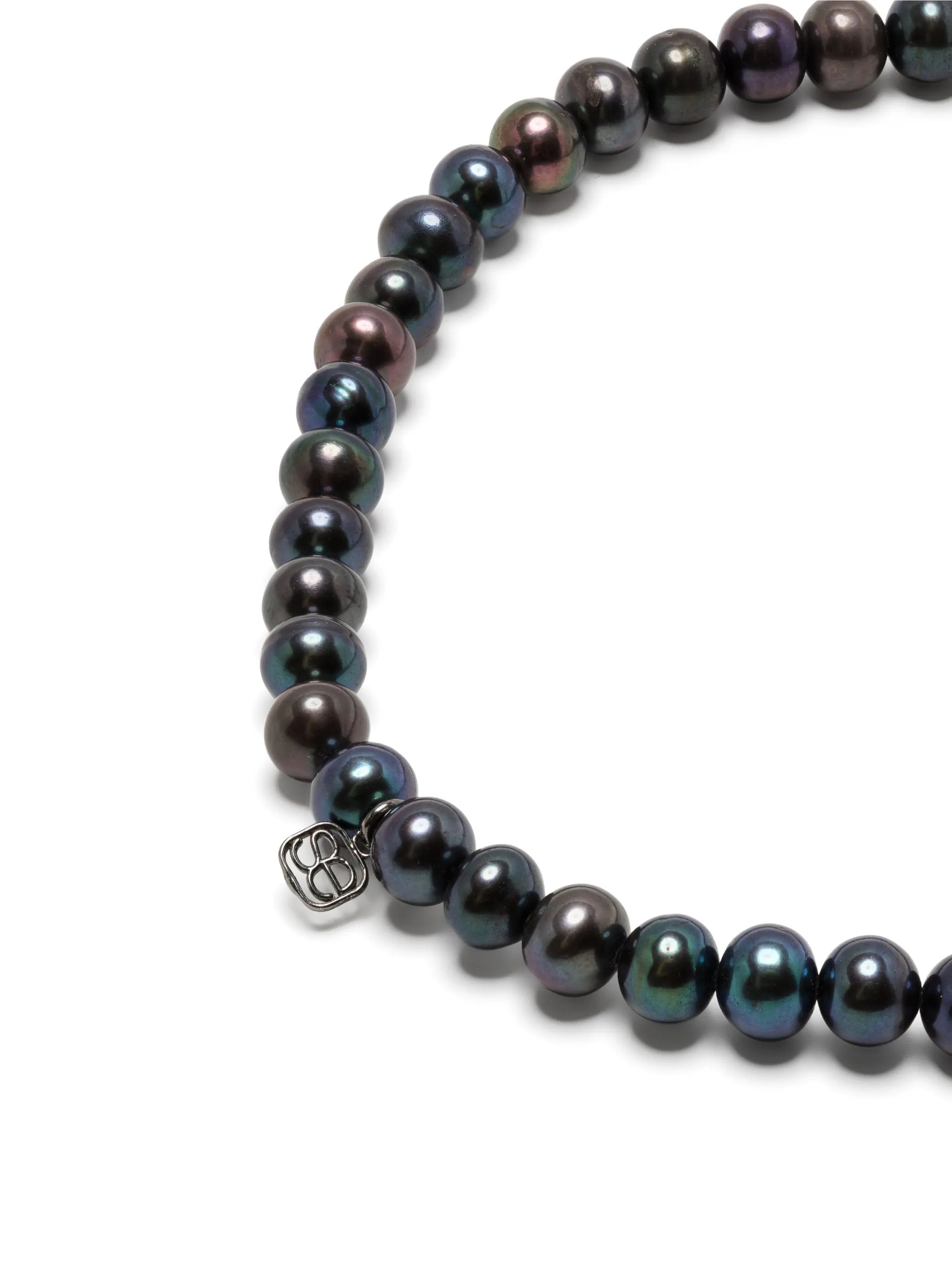 14kt gold diamond hamsa beaded bracelet