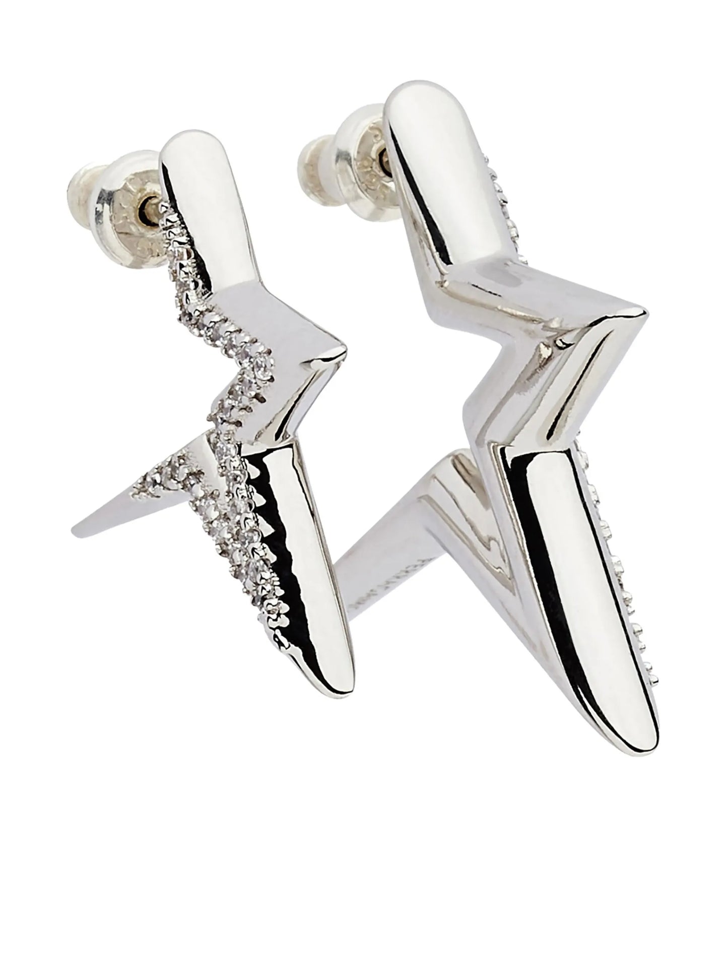 star-shaped crystal-embellished earrings